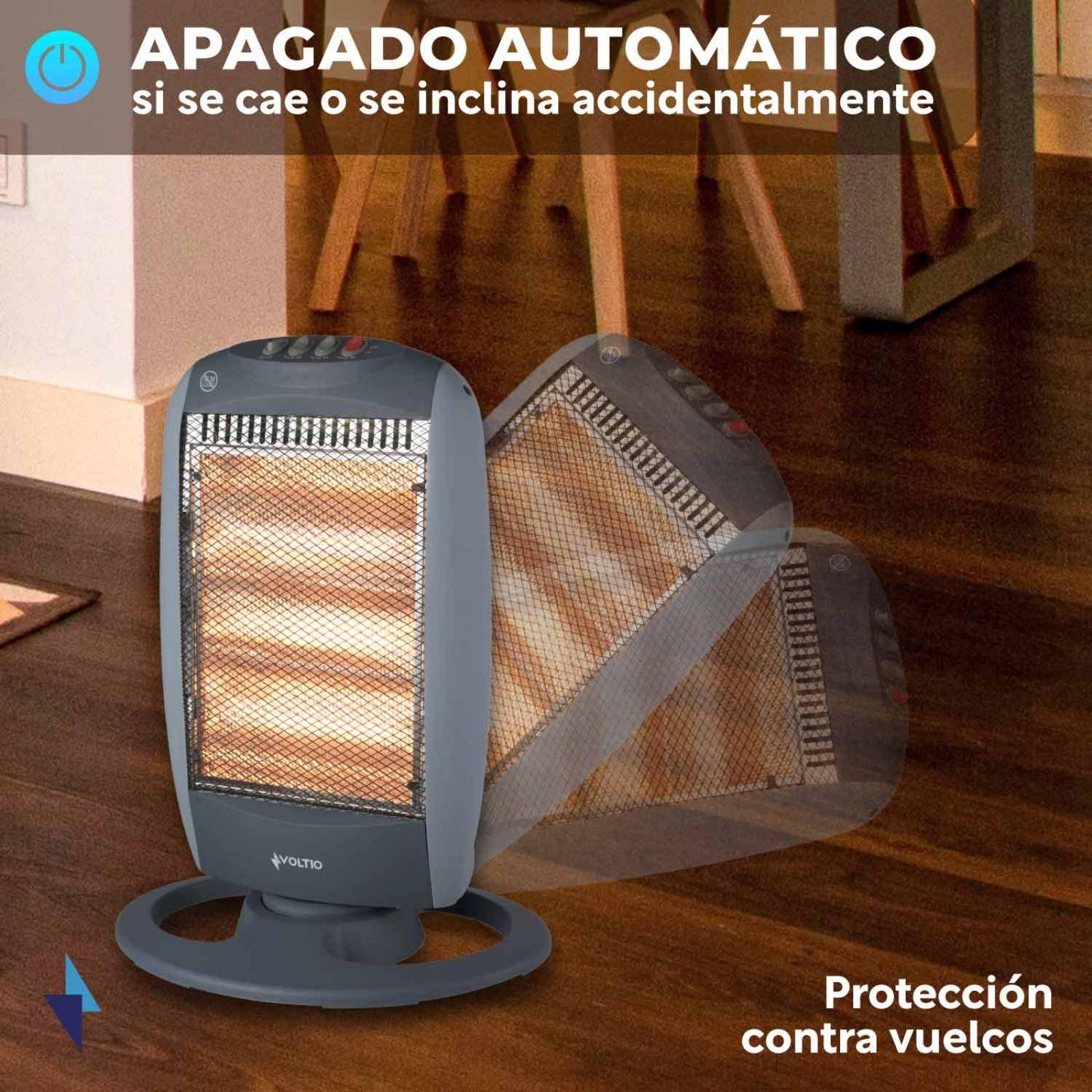 Calefactor Calentador Halogeno Electrico 3 Niveles 2pzas 