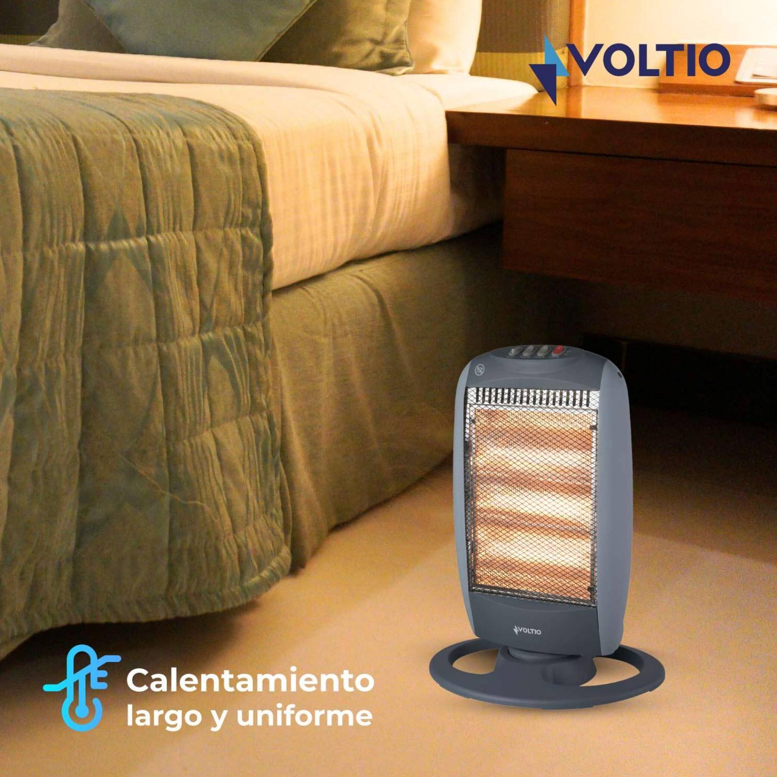 Calefactor Calentador Halogeno Electrico 3 Niveles 2pzas 