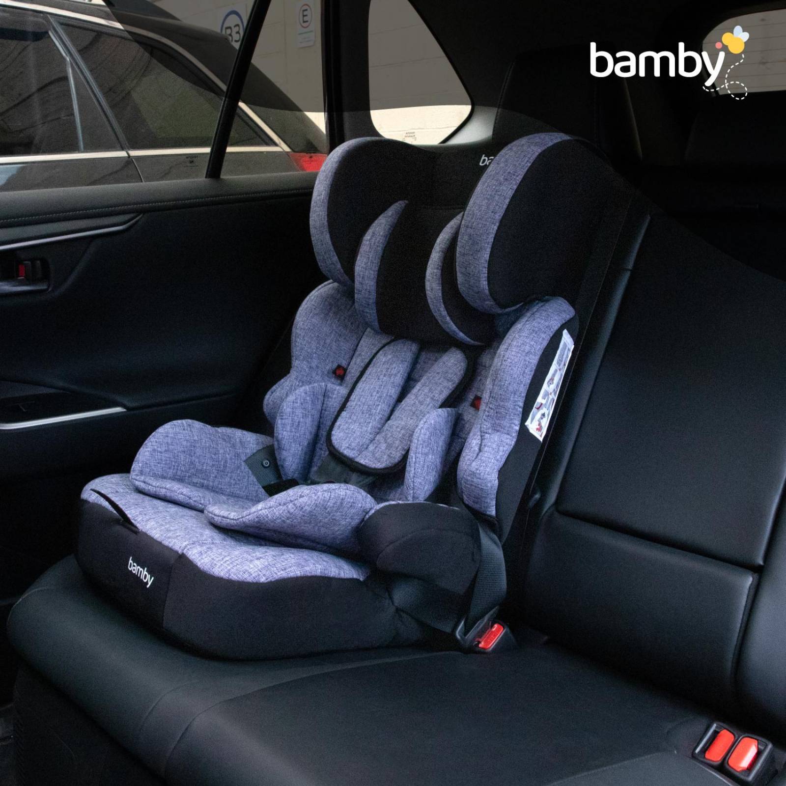 Autoasiento Para Carro Silla de Bebe Seguridad 9m A 11 Años Negro