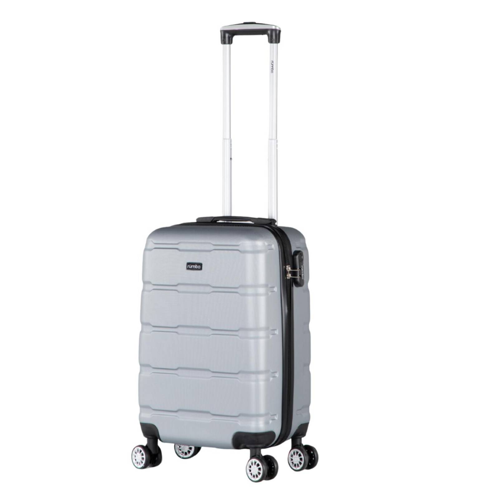 Maleta Mano Cabina 20in 10kg Ruedas 360 Candado Rigida Viaje Gris