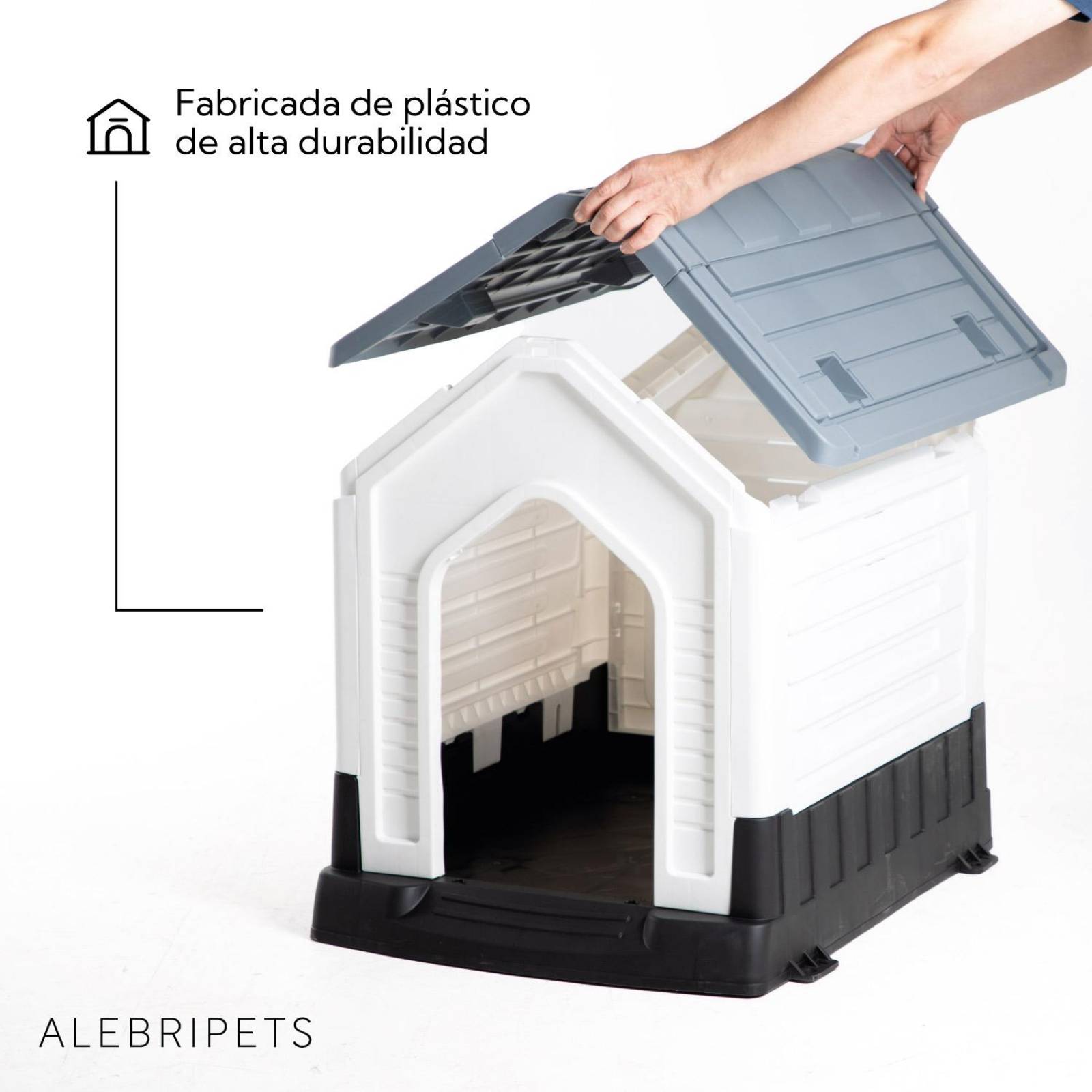 Casa Para Perro Raza Mediana 66x52x66 cm Termica Plastico 