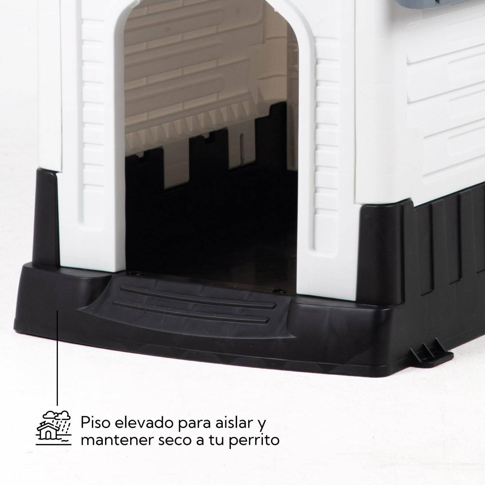 Casa Para Perro Raza Mediana 66x52x66 cm Termica Plastico 