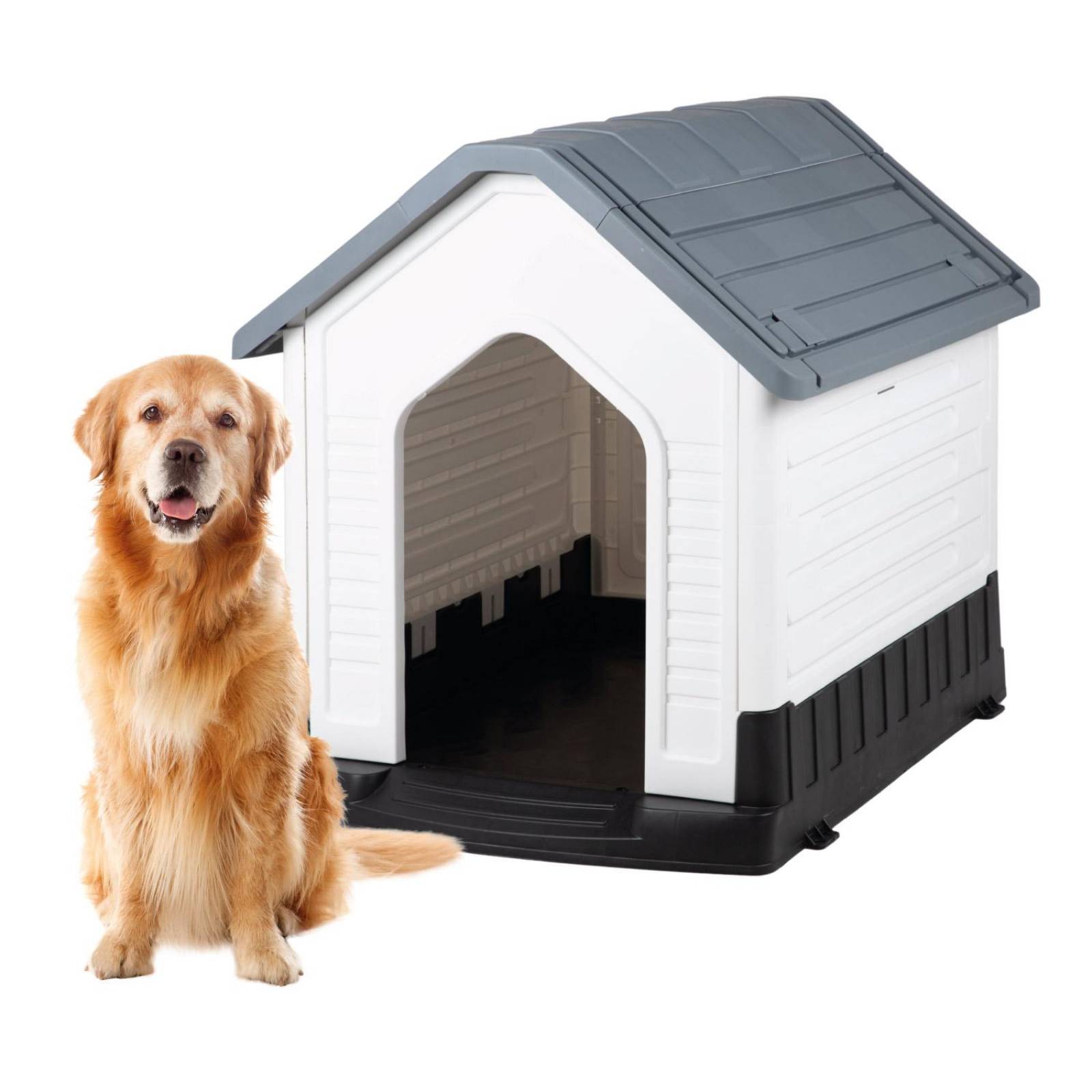 Casa Para Perro Raza Extra Grande 98x79x97cm Plastico 