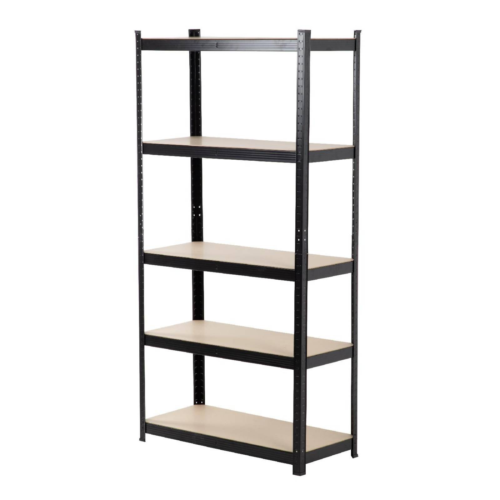 Estante Anaquel Organizador 5 Repisas Rack Multiuso Metalico Madera/Metal Negro