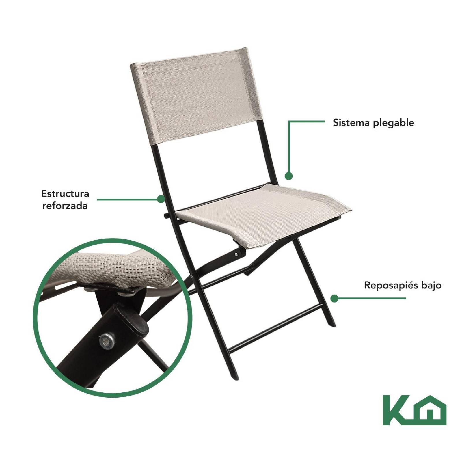 Juego De Jardin 6 Piezas Sillas Exterior Mesa Con Sombrilla Gris