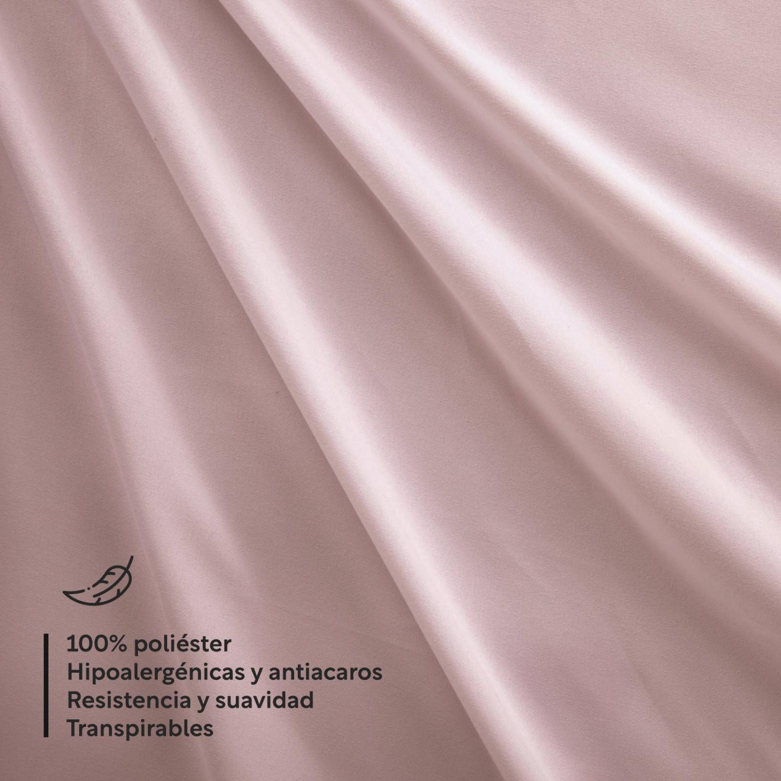 Juego Sabanas Individual Hipoalergenicas 3 pzas Colordreams Rosa