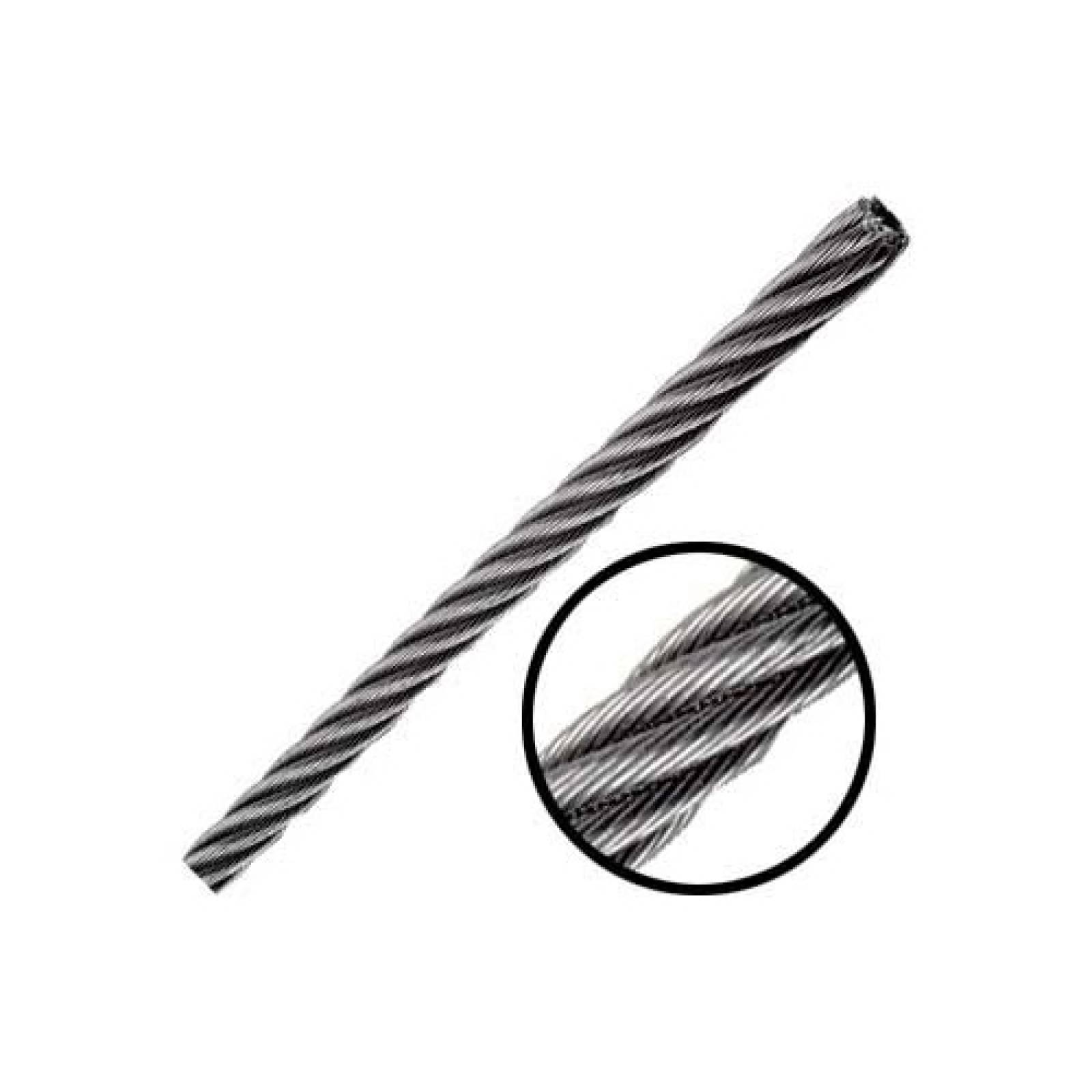 Cable de Acero en Rollo 7X19 5/16