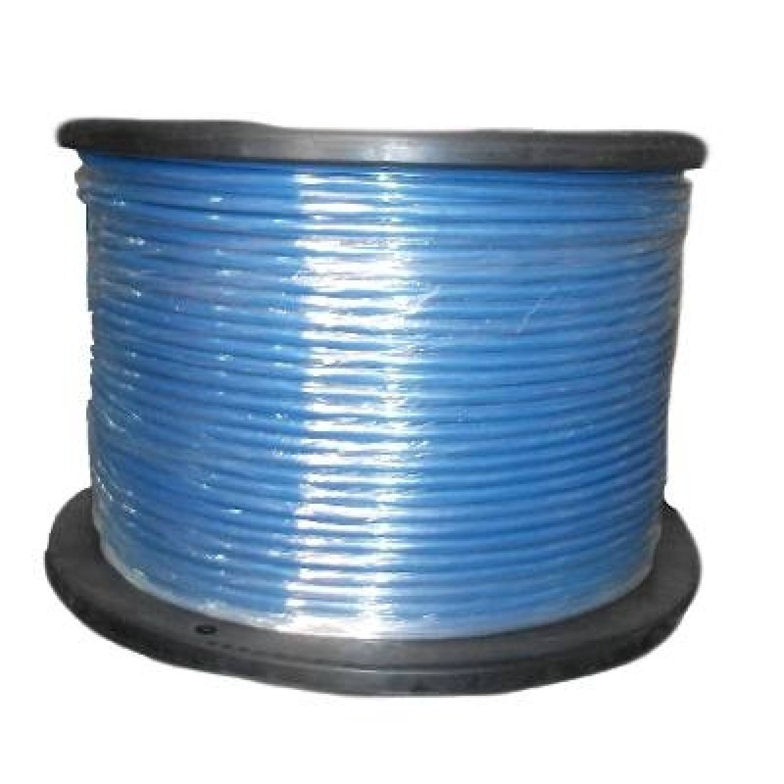 Cable De Acero Recubrimiento PVC 7X7 1/8-3/16 y 150 M. Azul