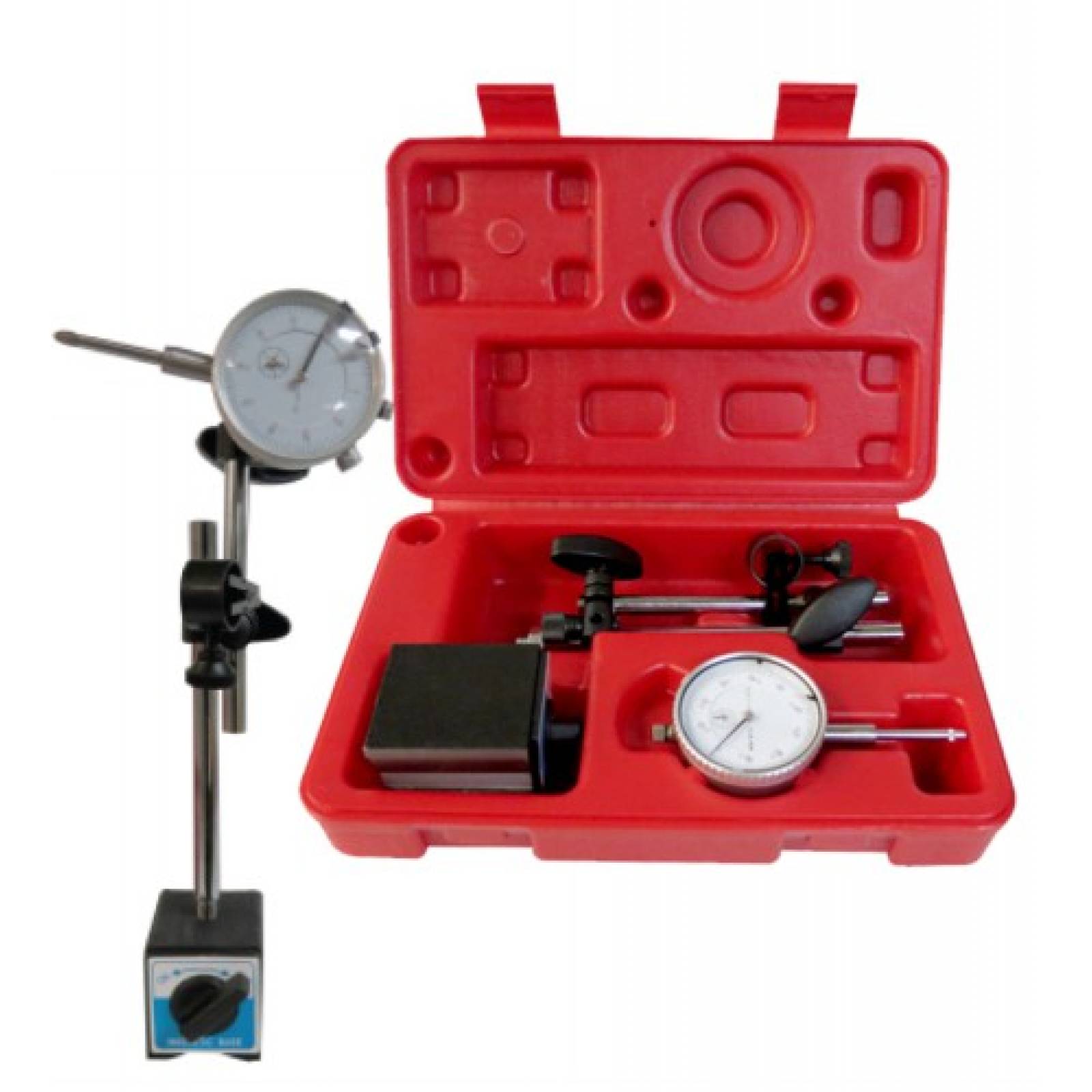 Calibrador Indicador Caratula 0-1 Juego con Base Magnetica