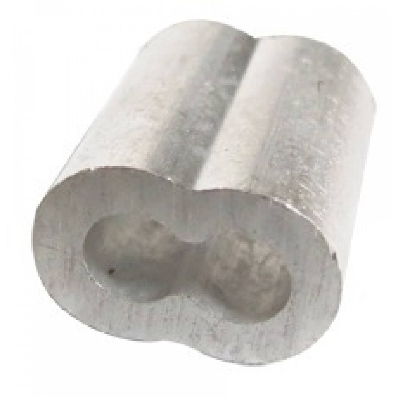 Casquillo Doble Aluminio 1/4 con 50 Piezas OBI