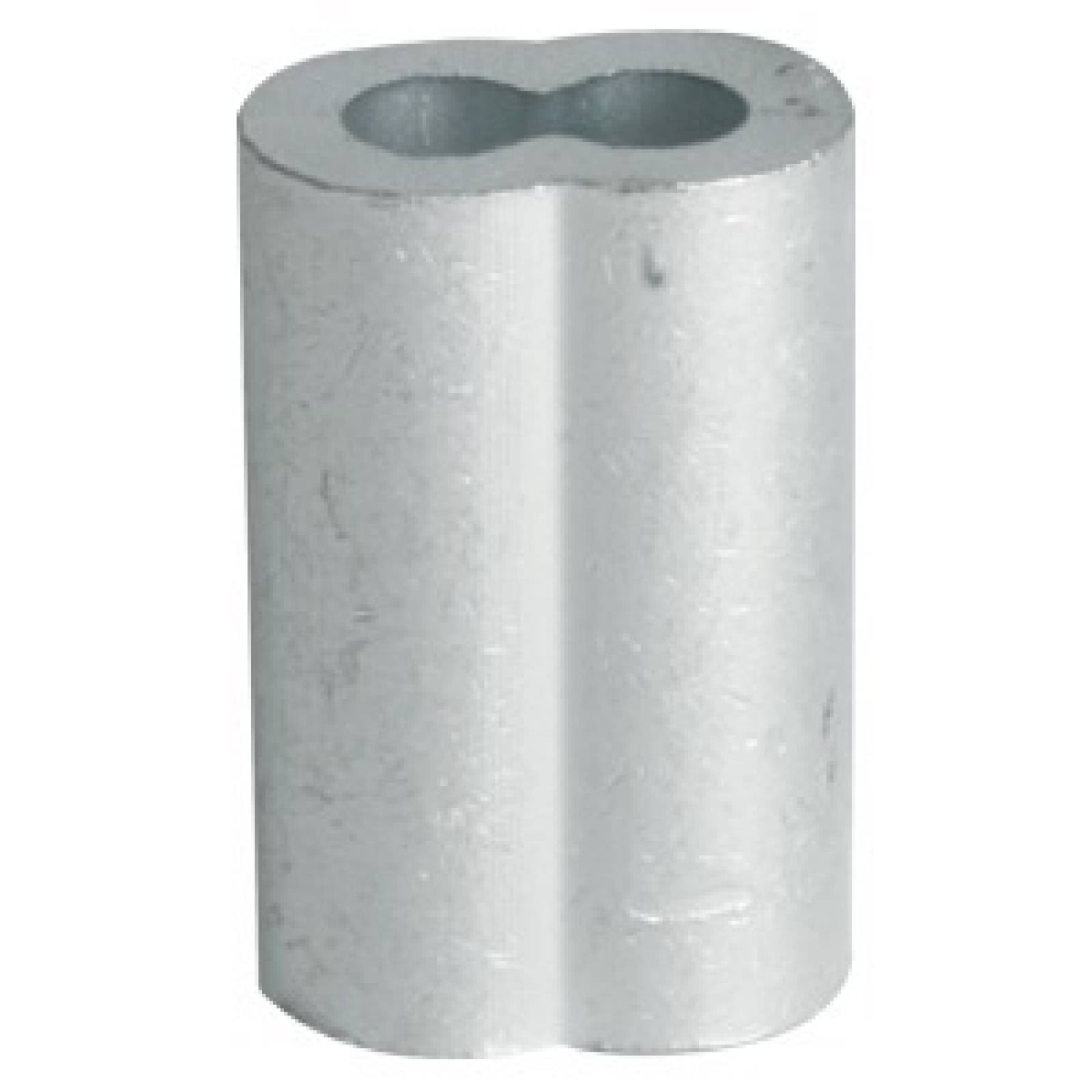 Casquillo Doble Aluminio 1/8 con 100 Piezas OBI