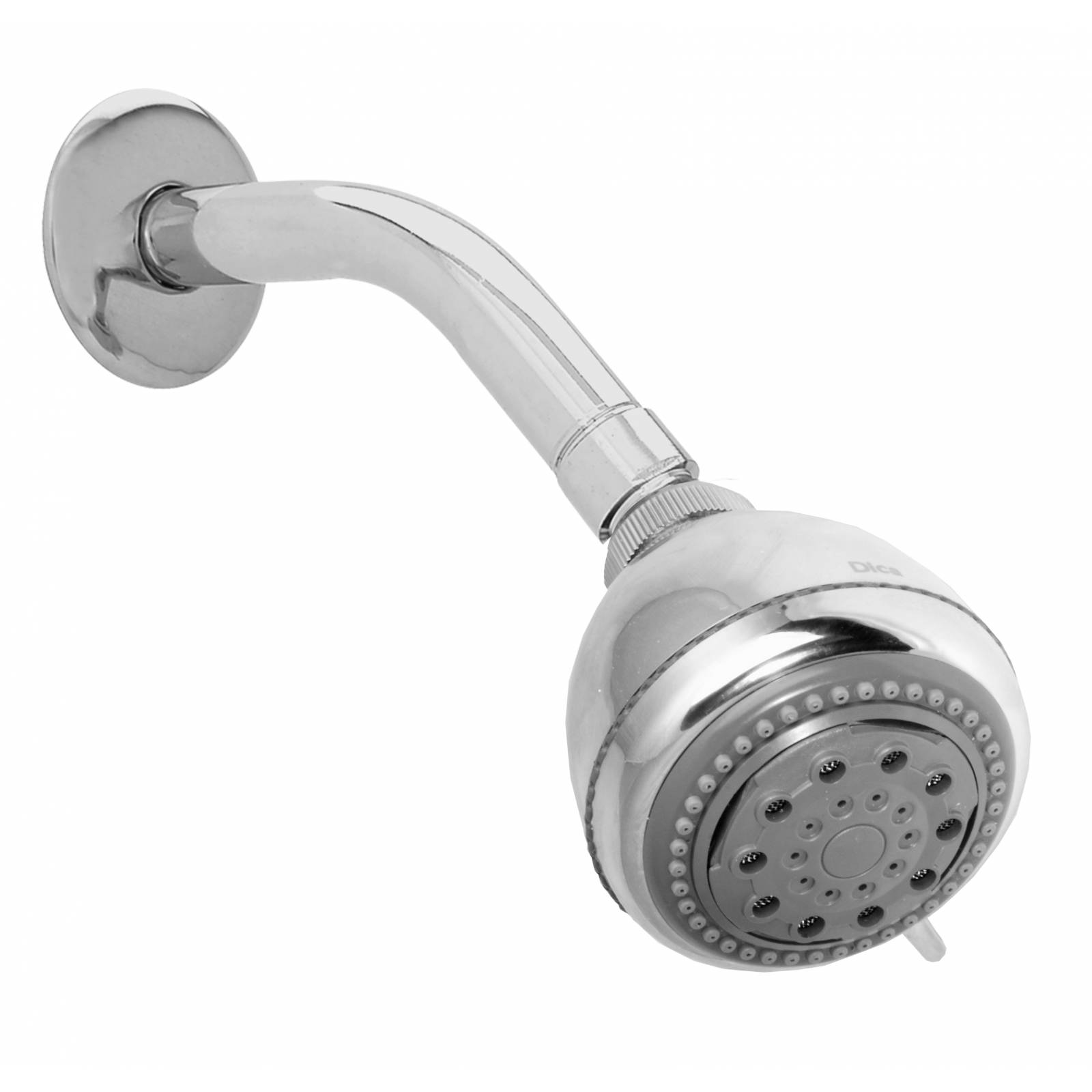 Regadera de cebolla cromo con brazo y chapetón 4509BL DICA