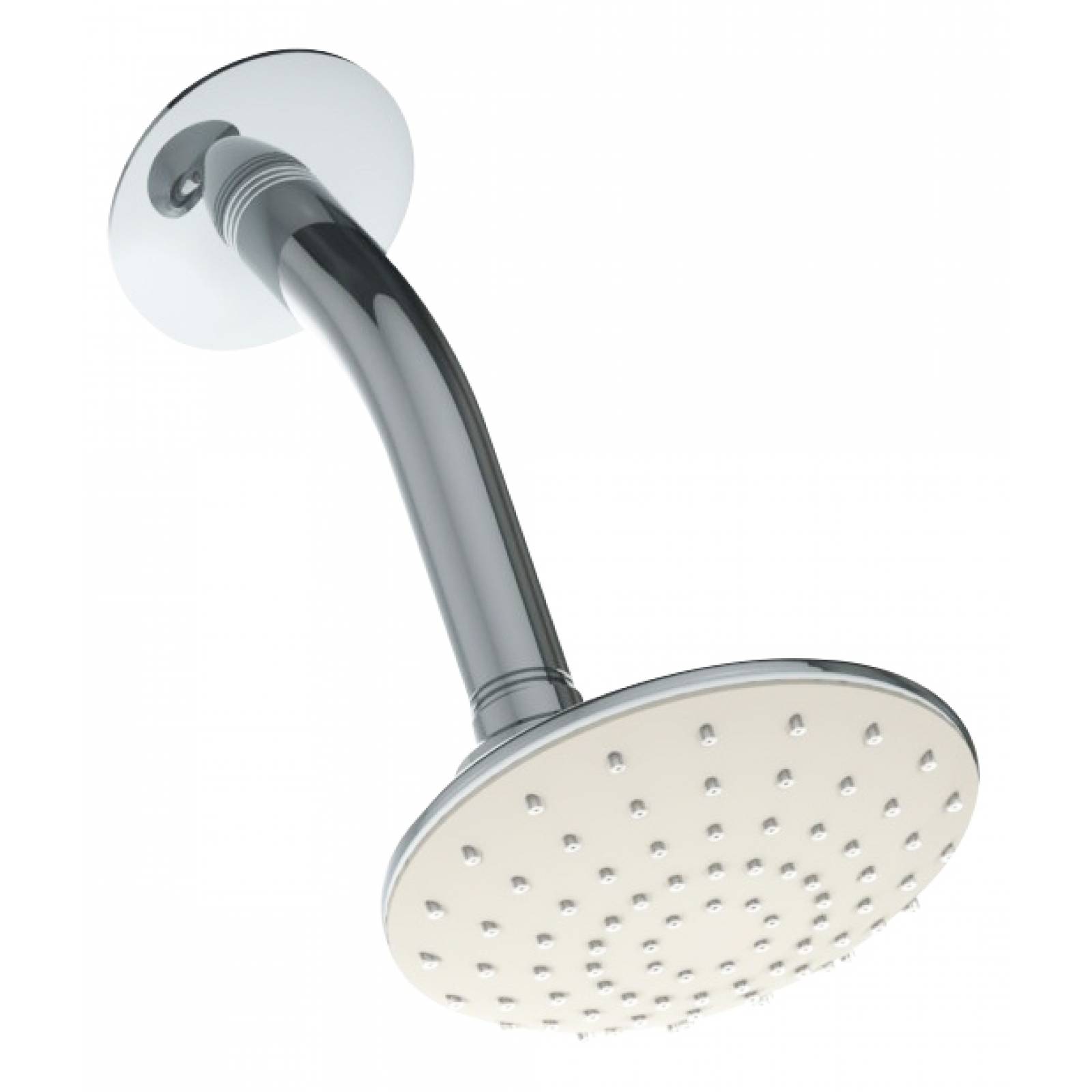 Regadera de cebolla cromo con brazo y chapetón 4519BL DICA