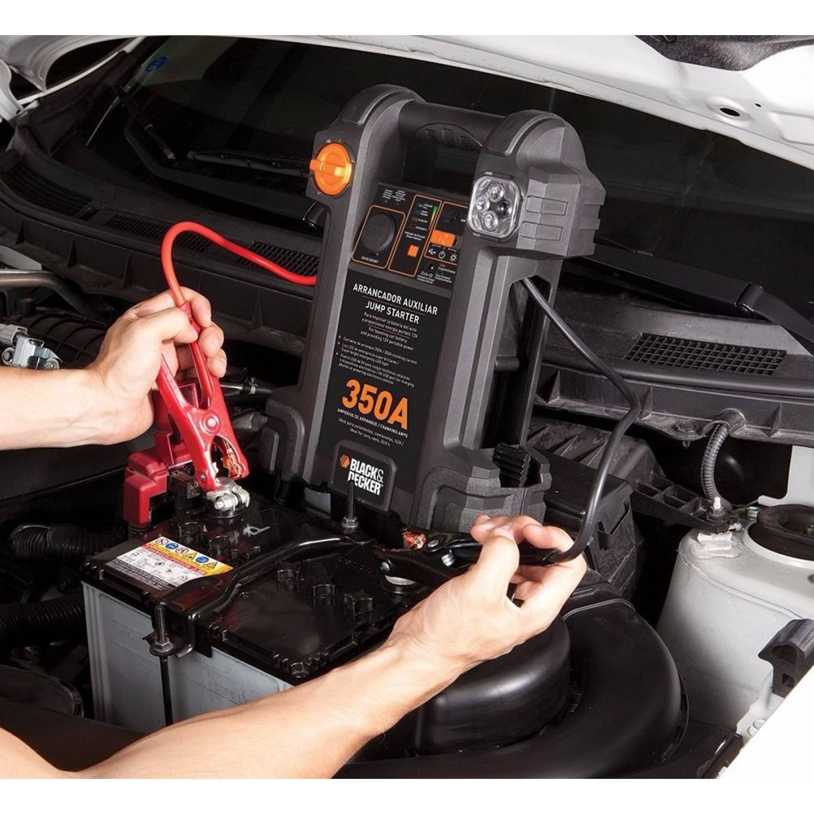 Arrancador Auxiliar Compresor Auto 350a Js350cc-b3 Black & D 