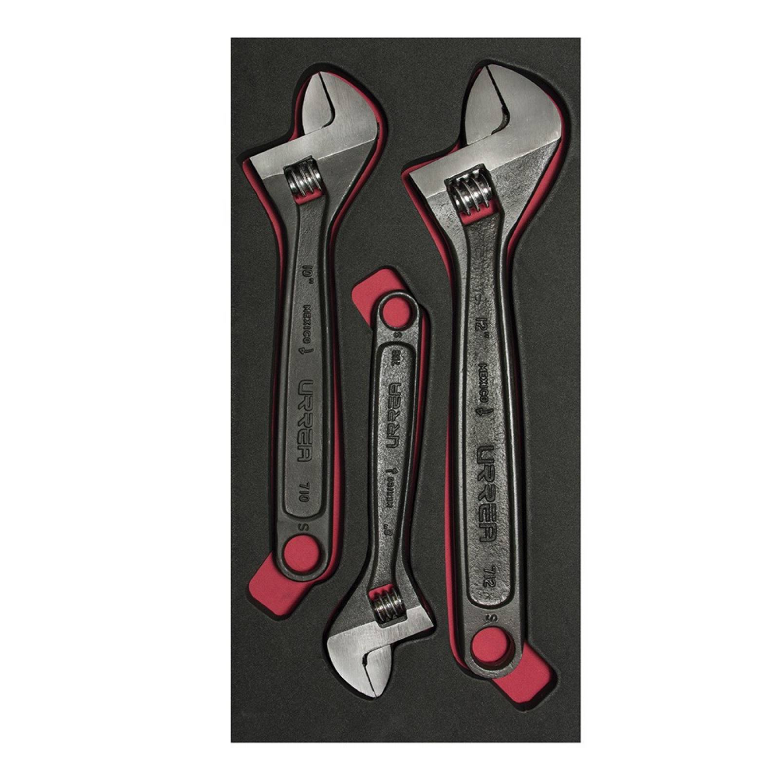 Juego de 3 llaves ajustables black CH114 Urrea