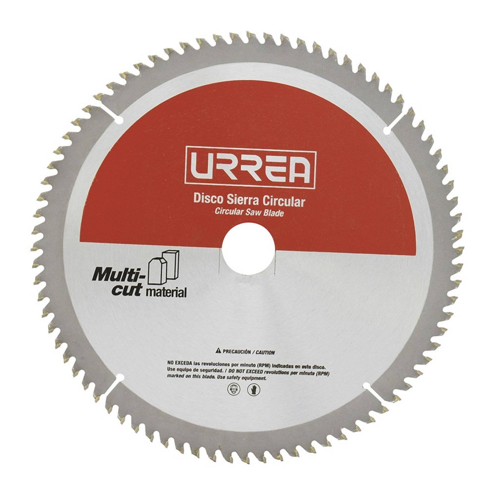 Disco sierra circular aluminio 10" 100dientes DSA10100 Urrea