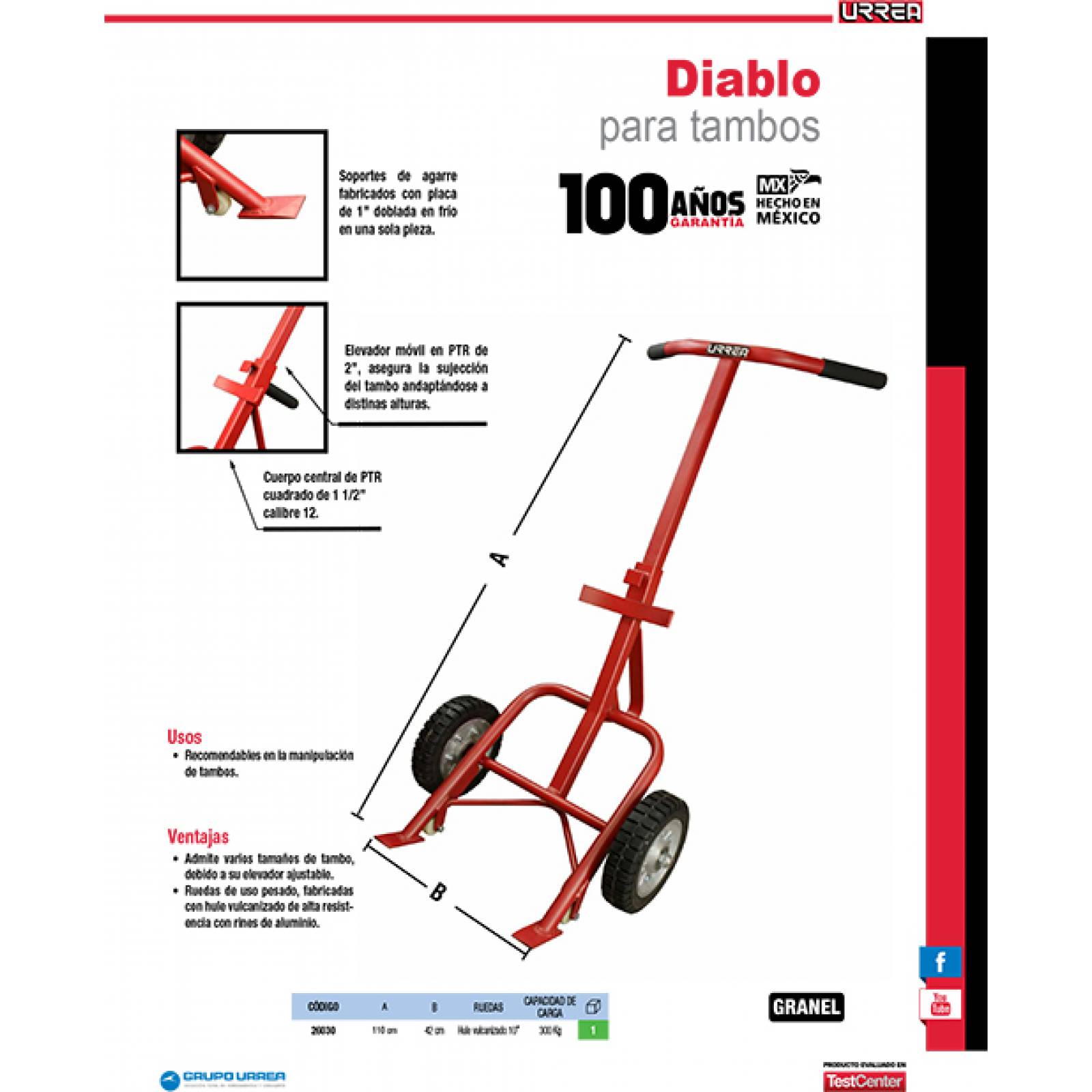 Diablo Para Tambos 26030 Urrea 