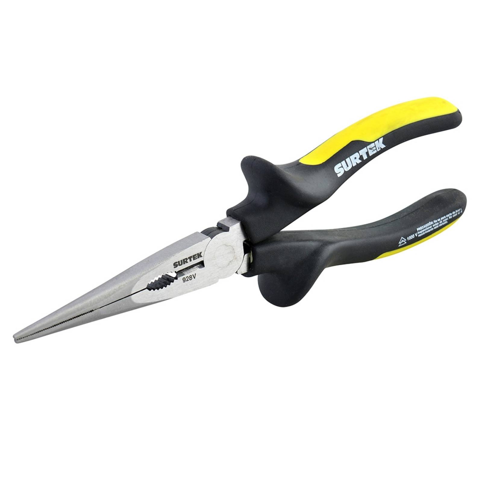 Pinza Punta Larga 8 Pulgadas 1000v Surtek 928v 