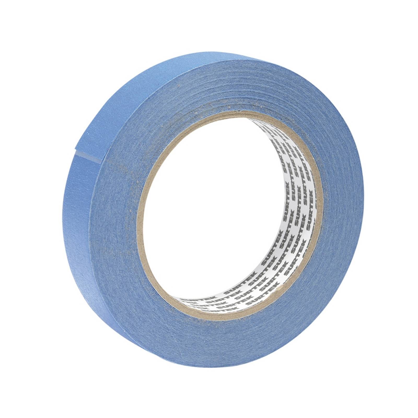 Cinta Masking Tape 3/4 Color Azul Surtek 138081
