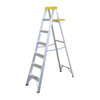 Escalera De Aluminio Tipo Tijera, 6 Peldaños, 2.13Mt Et6 Surtek