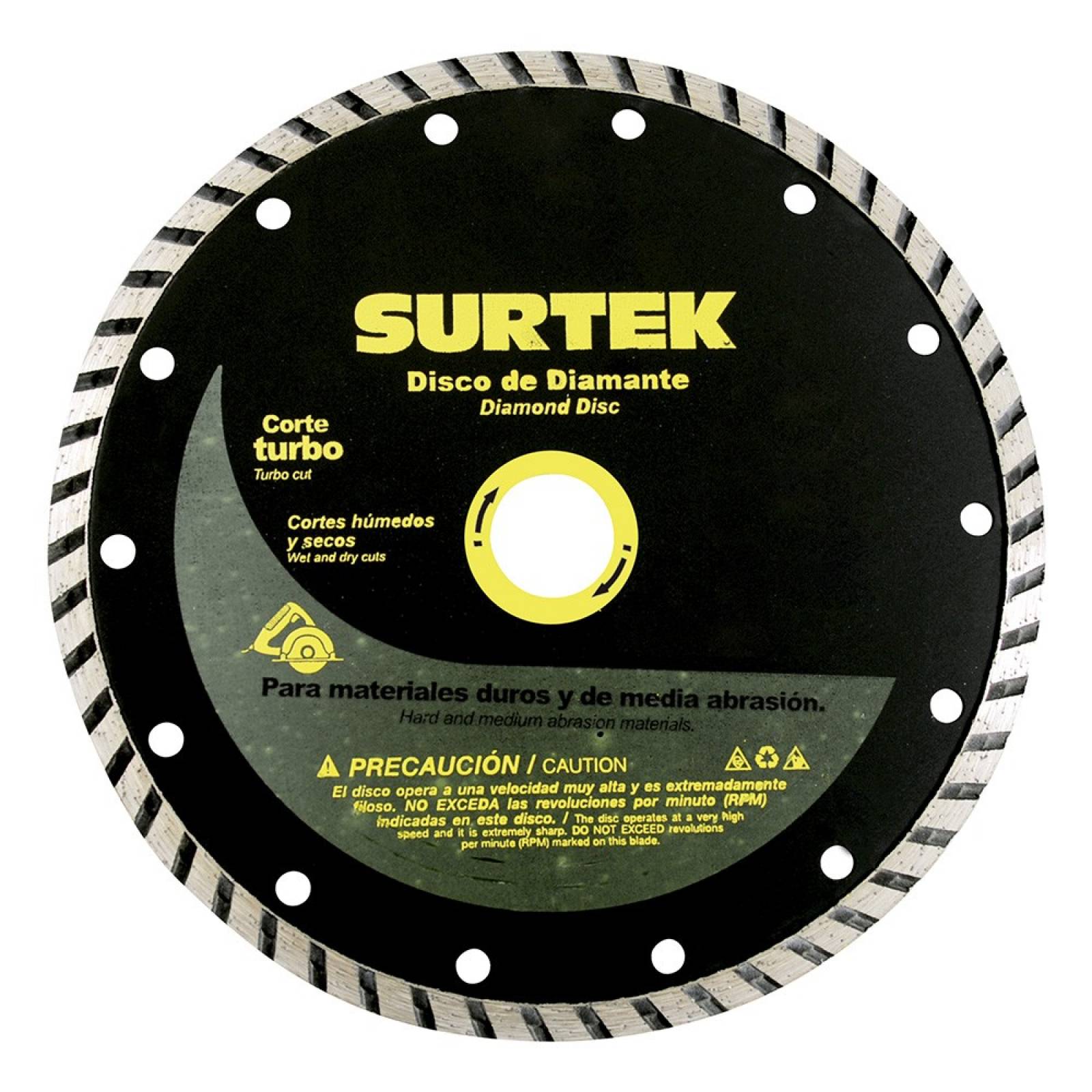 Disco De Diamante Corte Turbo 4 1/2 123461 Surtek 