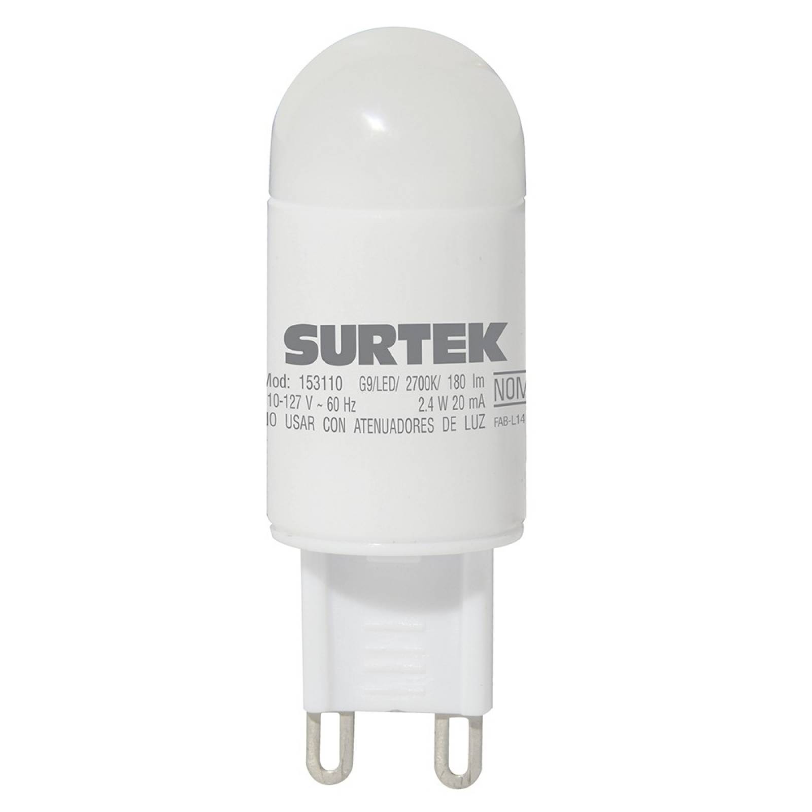 Foco Led G9 2.4w Luz Cálida 153110 Surtek 