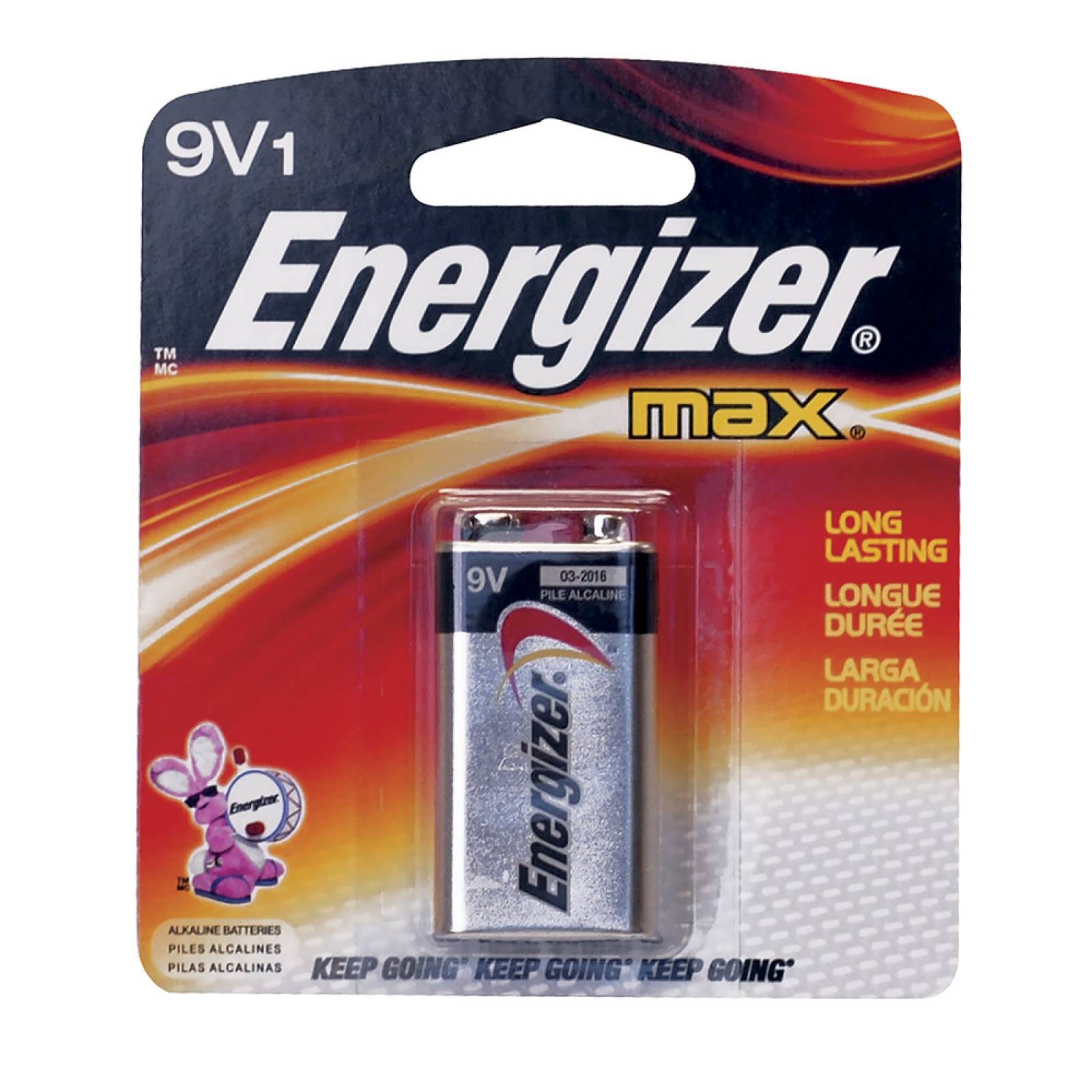 Pila Alcalina Marca Energizer 9v 522bp-1 Surtek 