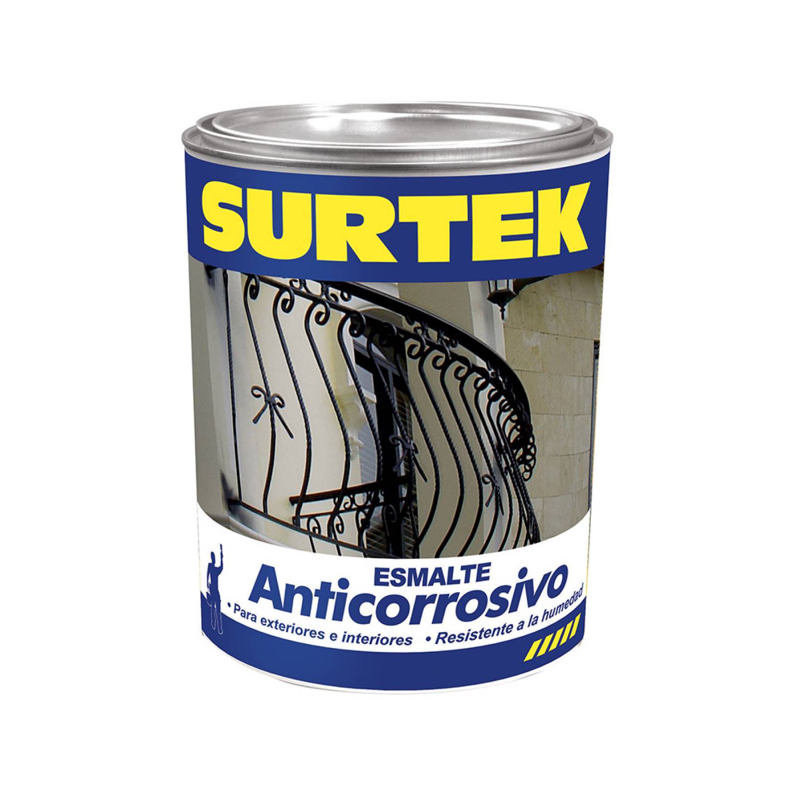 Esmalte Anticorrosivo Negro 1lt Sp30299 Surtek 