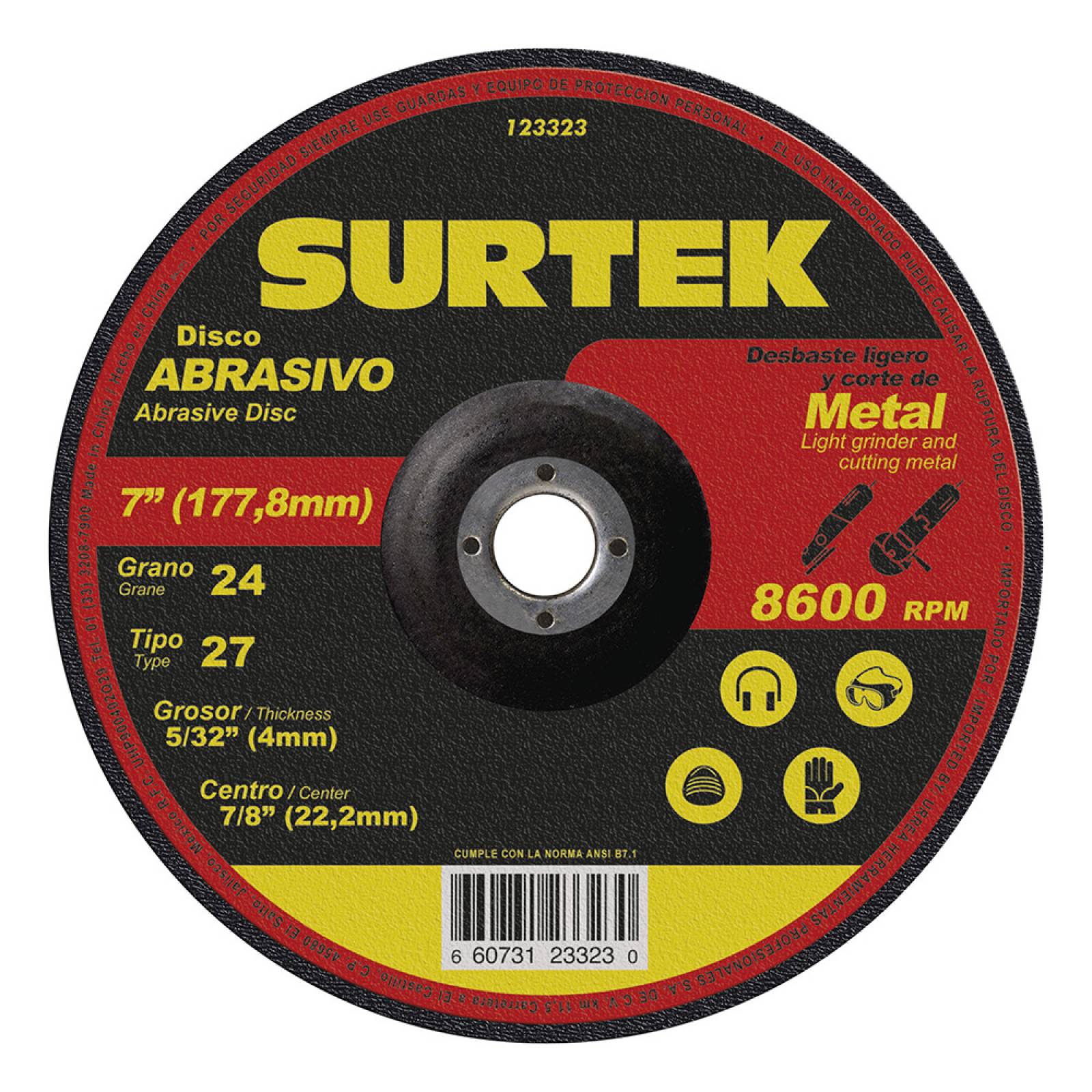 Disco T/27 Metal 7x5/32 123323 Surtek 