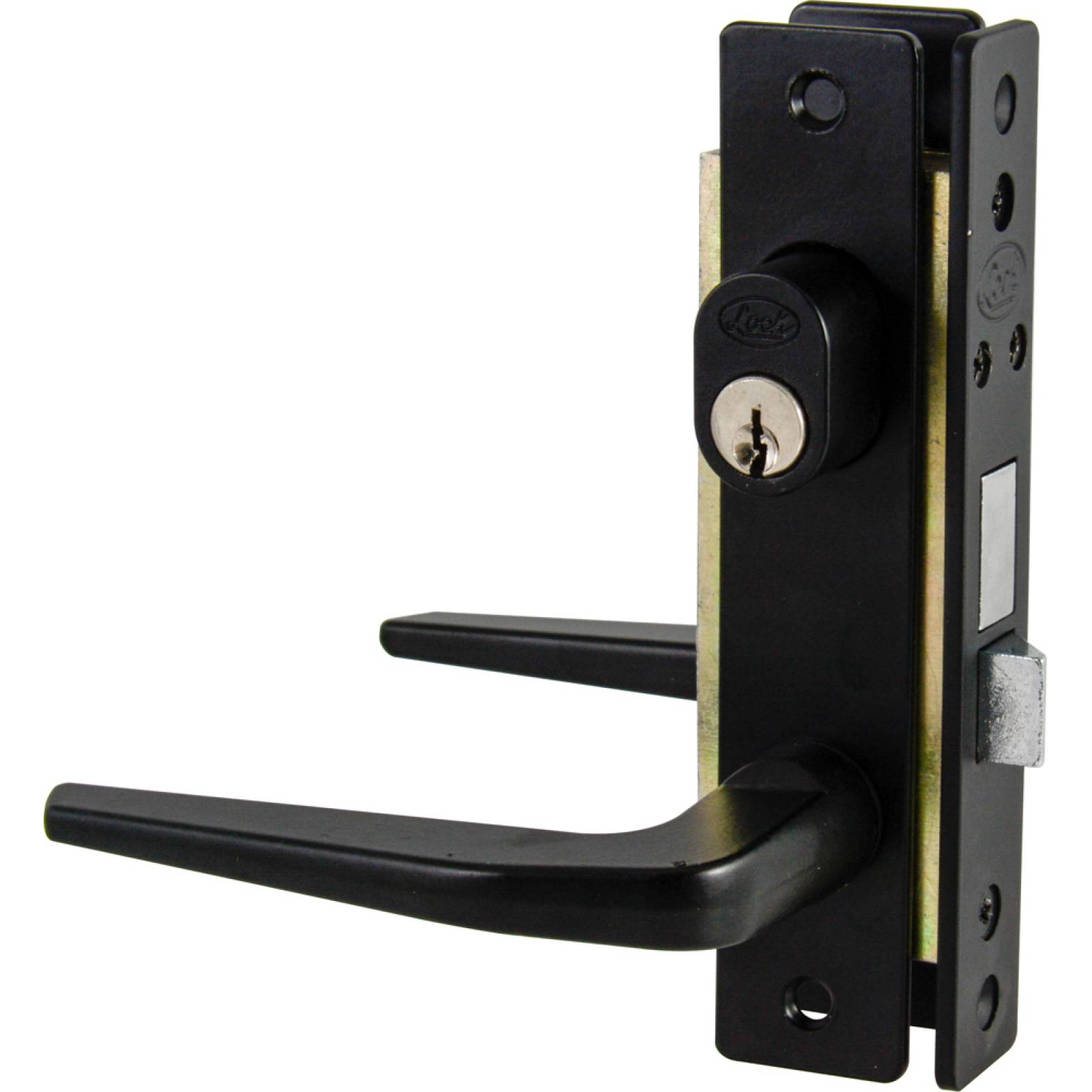 Cerradura En Aluminio Basico Y Doble Color Negro 20cl Lock 