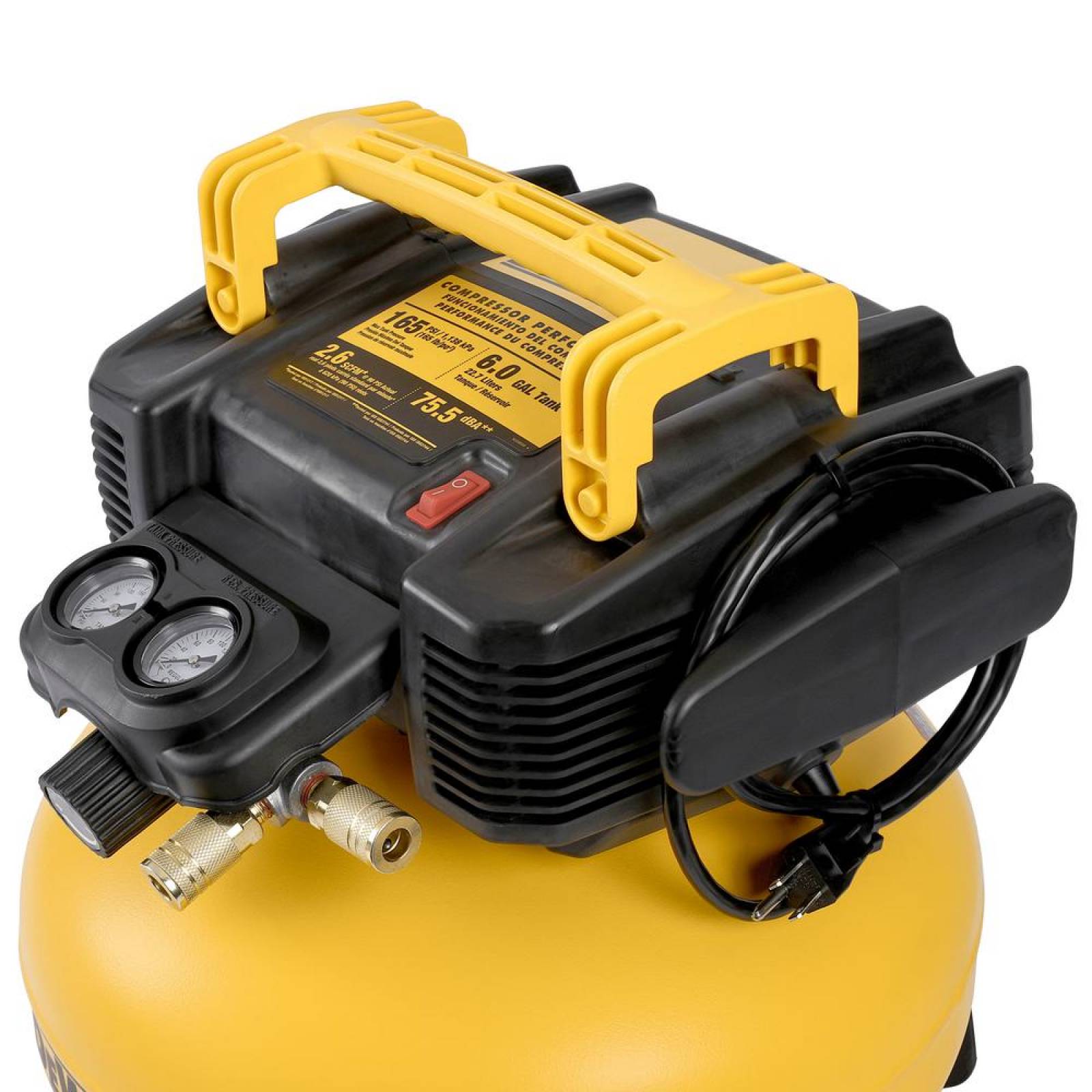 Compresor 6 Galones 165 Psi Pancake Dwfp55126 Dewalt 