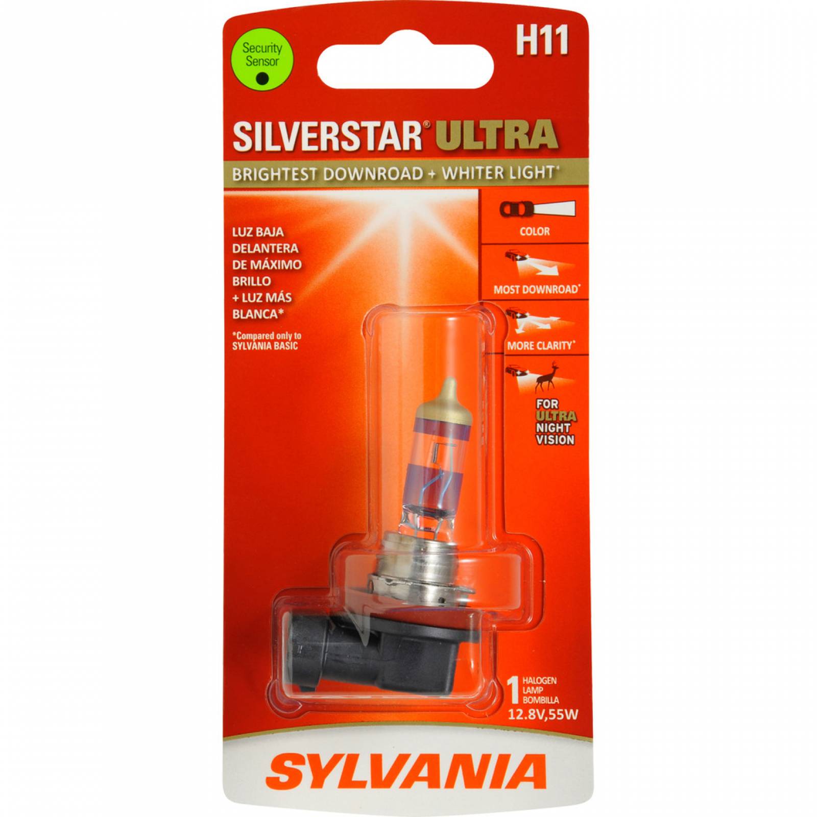 Foco Frontal SYLVANIA H11 Silverstar Ultra Halogeno 1pc