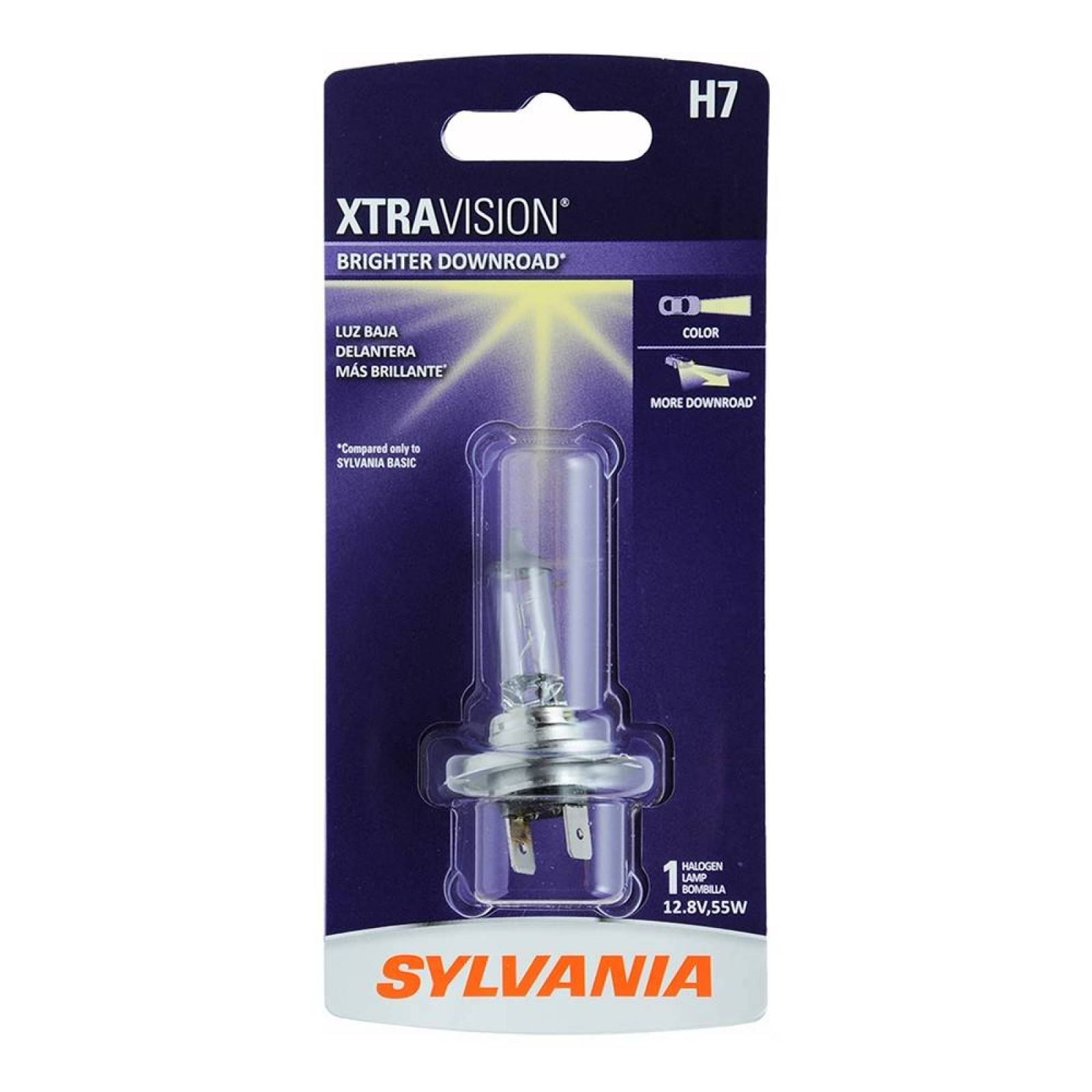 Foco Frontal Sylvania H7 Xtravision Halogeno Paquete De 1 