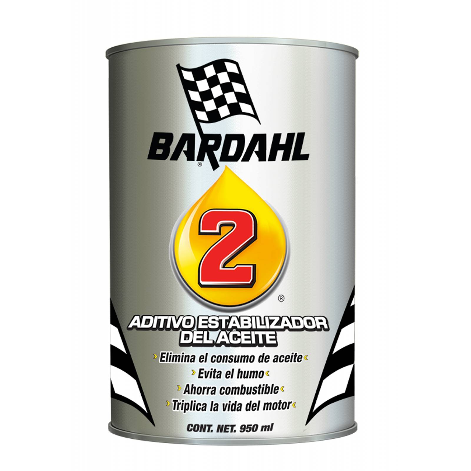 Bardahl 2 Aditivo 950 ml para Aceite de Motor para Autos