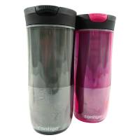 Termo 2 Pzs Plástico 16 Oz Snapseal Rojo Y Negro Contigo