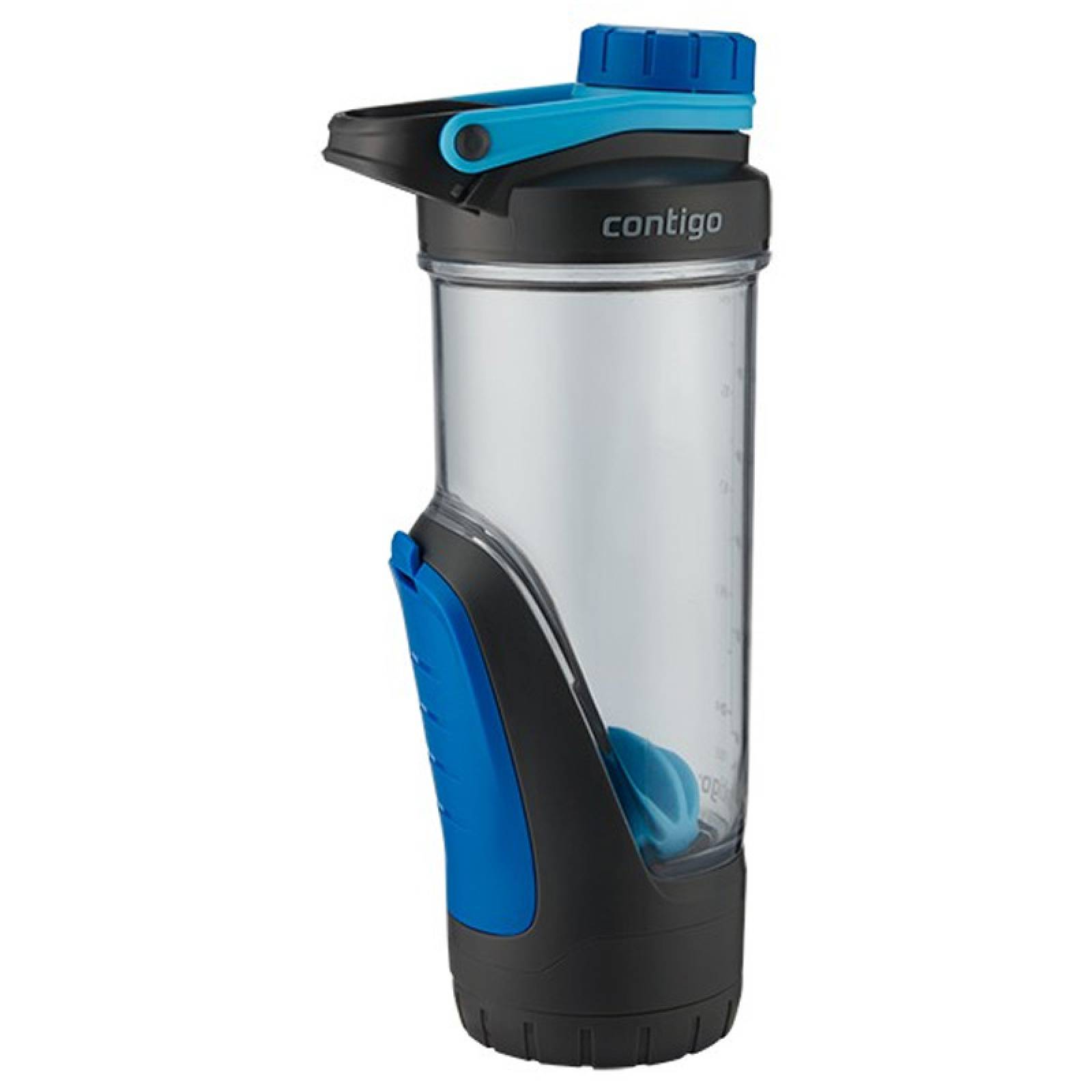 Botella Mezcladora Con Contenedor Plastica Shake 710 Ml Azul 