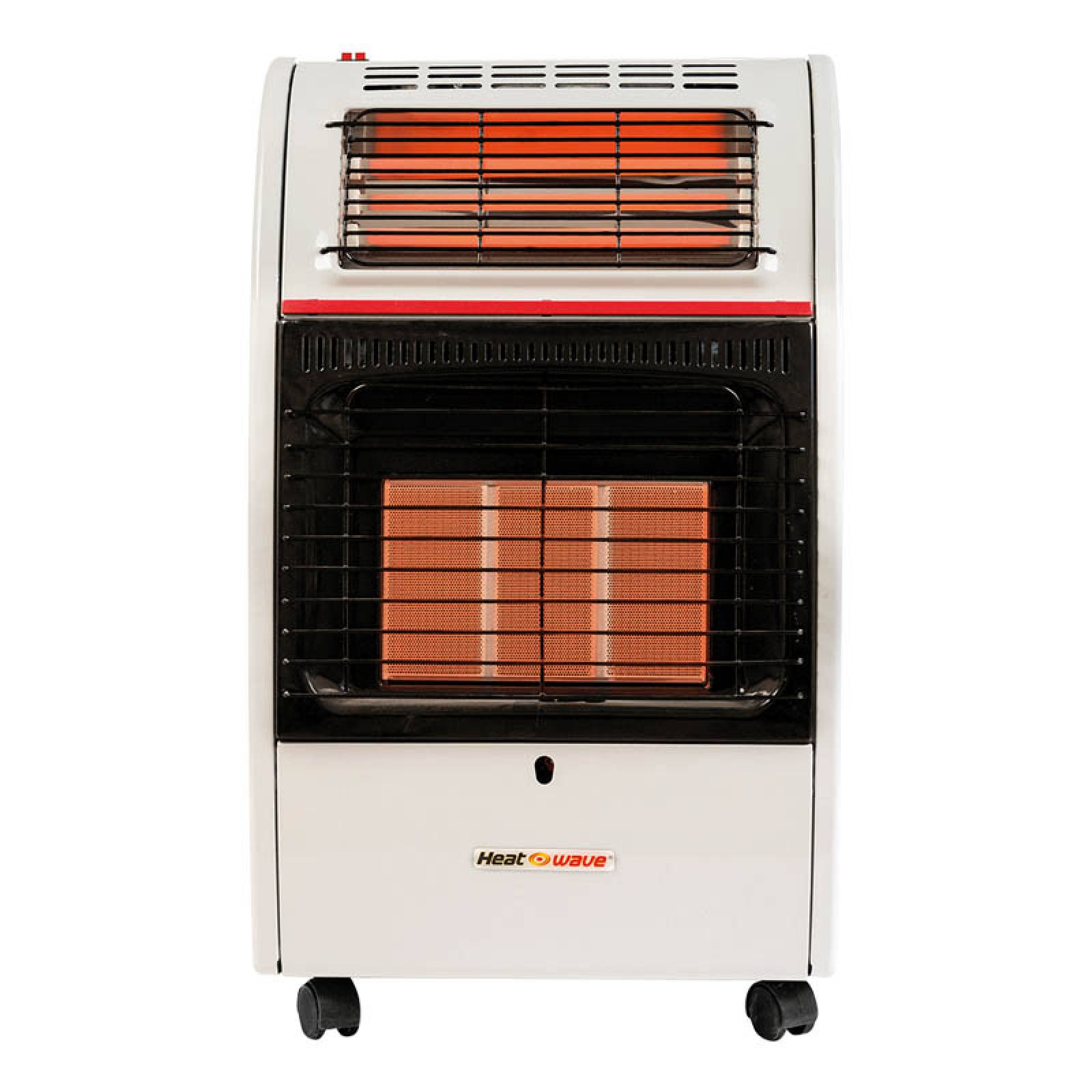 Calentador Calefactor Portatil 2 en 1 de Gas LP 3 Radiantes HG3RQ Heat Wave 