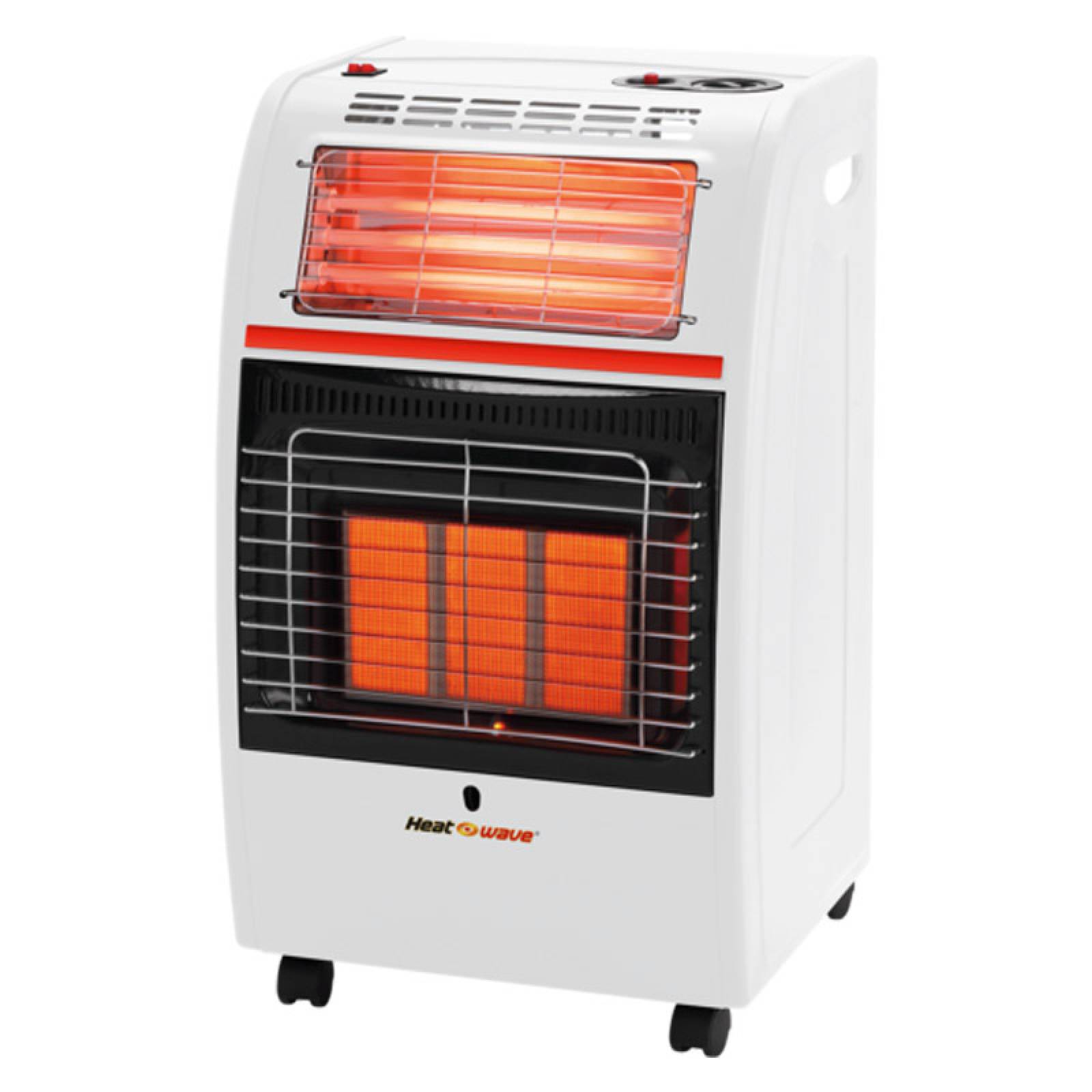 Calentador Calefactor Portatil 2 en 1 de Gas LP 3 Radiantes HG3RQ Heat Wave 