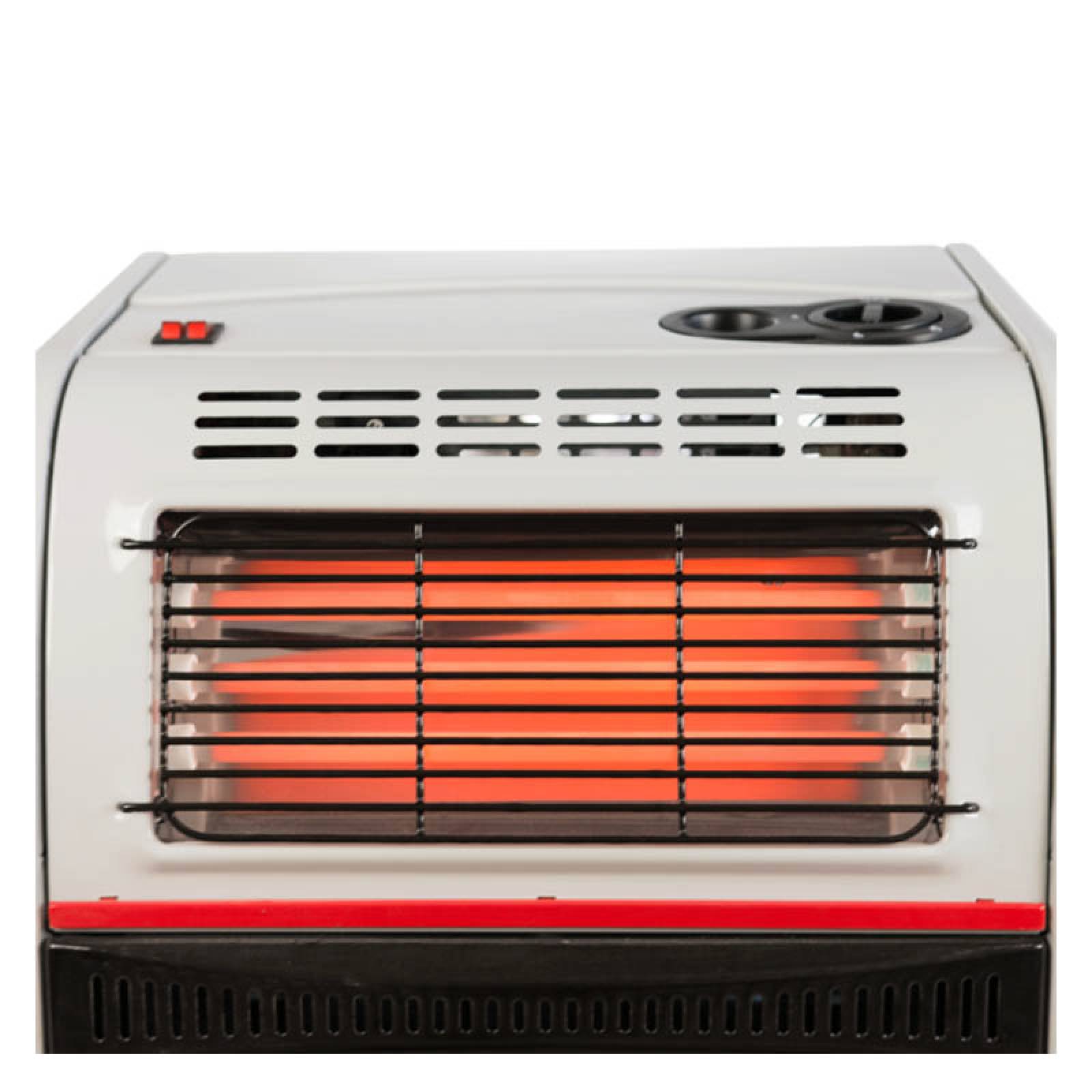 Calentador Calefactor Portatil 2 en 1 de Gas LP 3 Radiantes HG3RQ Heat Wave 