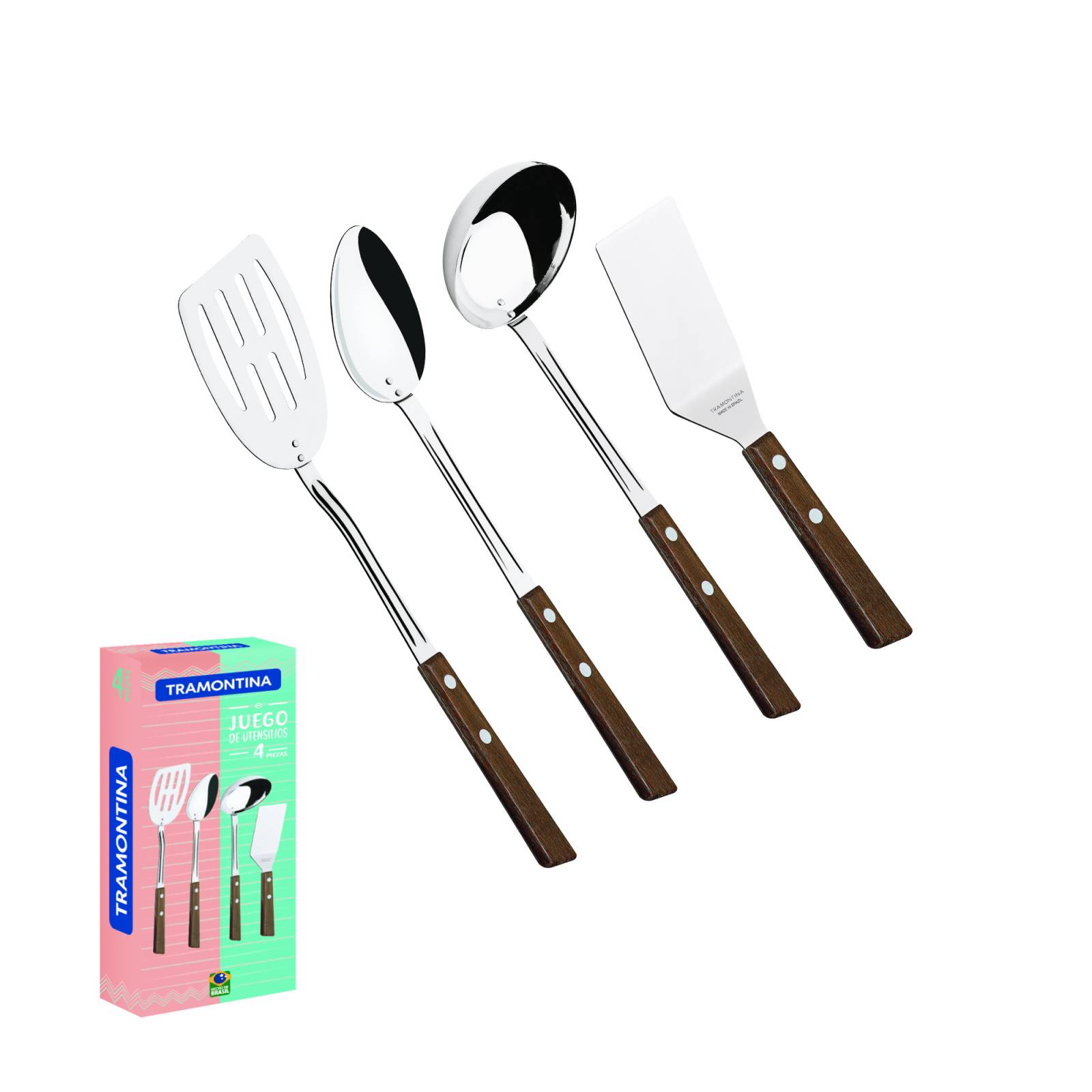Juego De Utensilios De Cocina 4 Piezas. 32200196 Tramontina