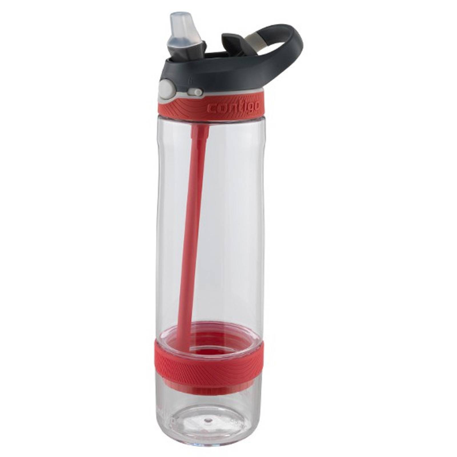 Botella Plastica Infusor Ashland Verde Jade 769 Ml Contigo Rojo