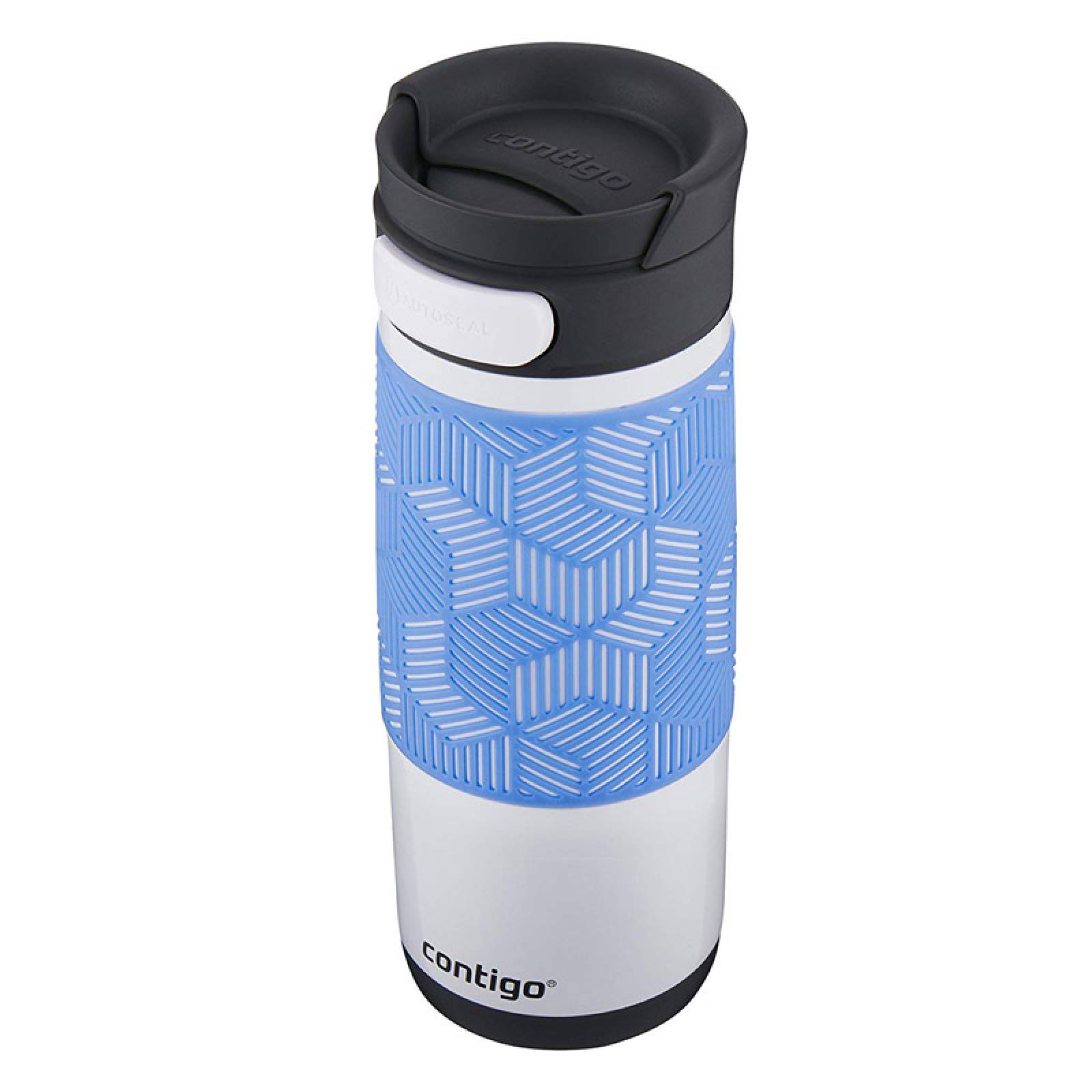 Termo De Viaje Acero Inox Transit Blanco-azul 473 Ml Contigo 