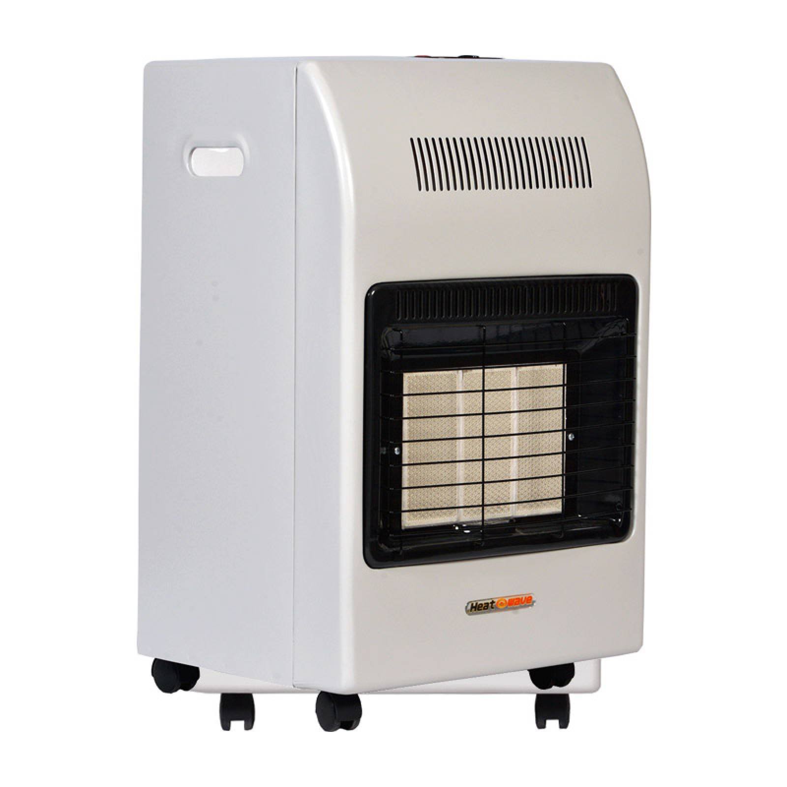 Calentador Calefactor Portatil de Gas LP 3 Radiantes Turbo Blanco HG3X-T Heat Wave 