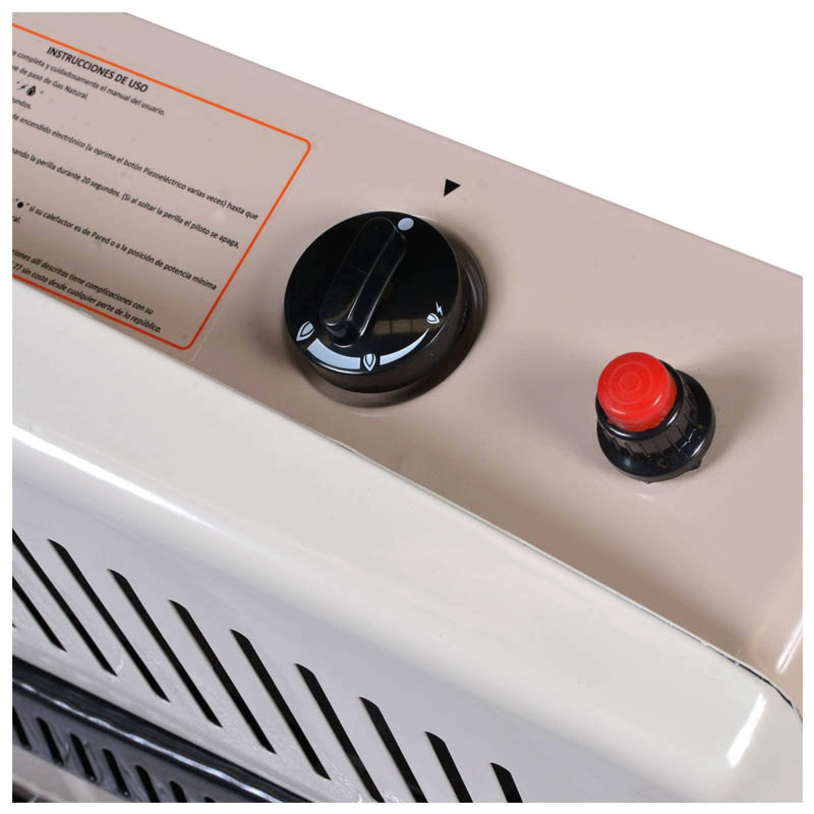 Calefactor Calentador de Pared Infrarojo 5 Radiantes Gas LP Turbo HG5W-T Heat Wave 