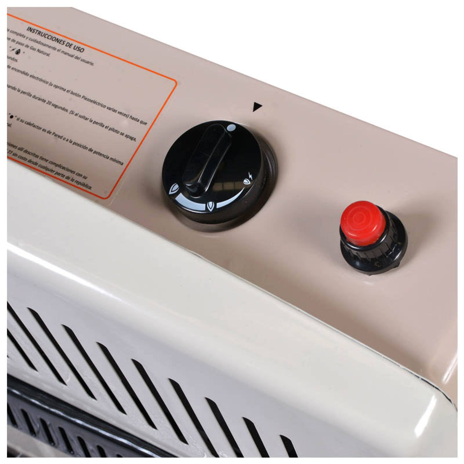 Calefactor Calentador de Pared Infrarojo 5 Radiantes Gas Natural HG5W-NAT Heat Wave 