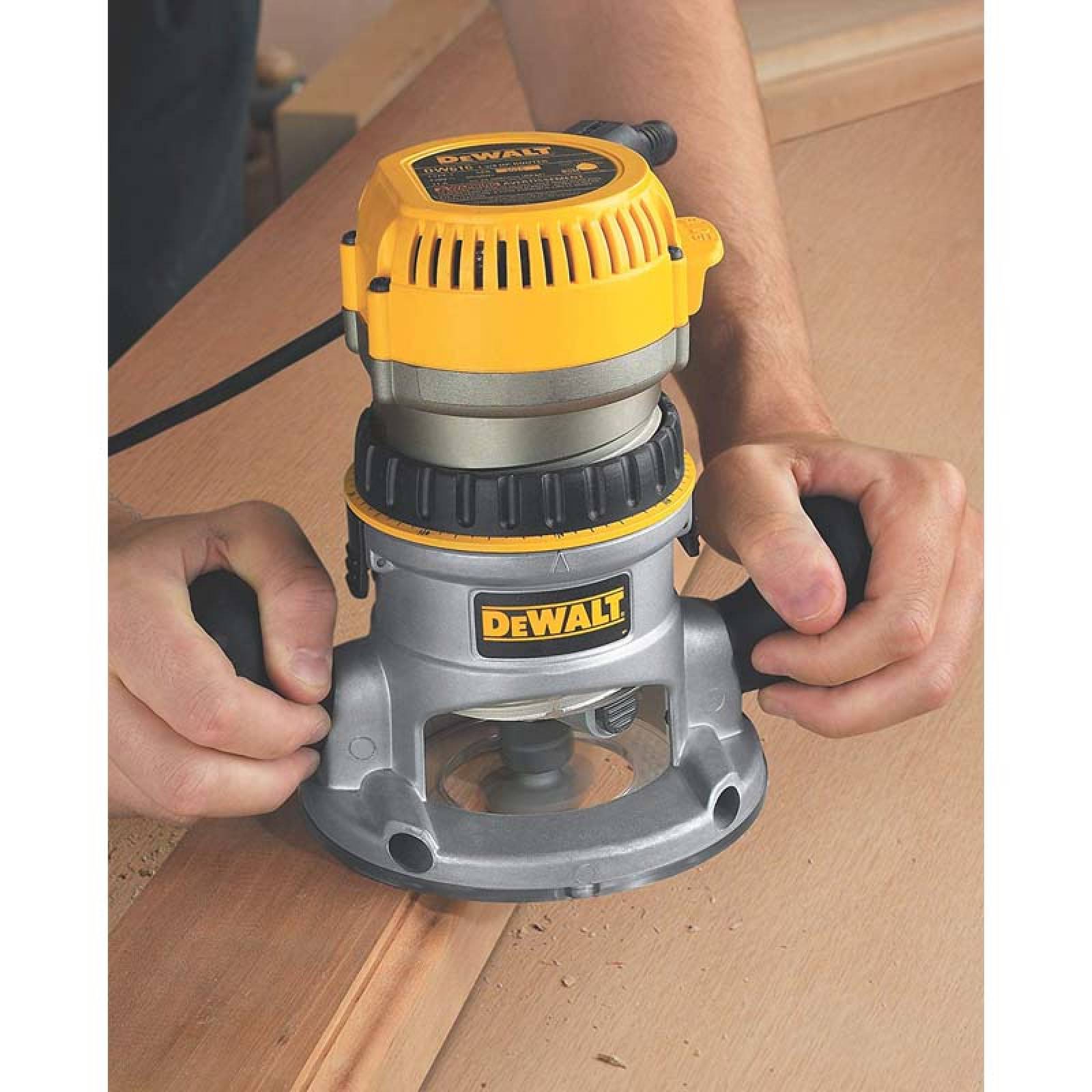 Router Rebajadora De 1/4 De 2 1/4 Hp Dw618 Dewalt 