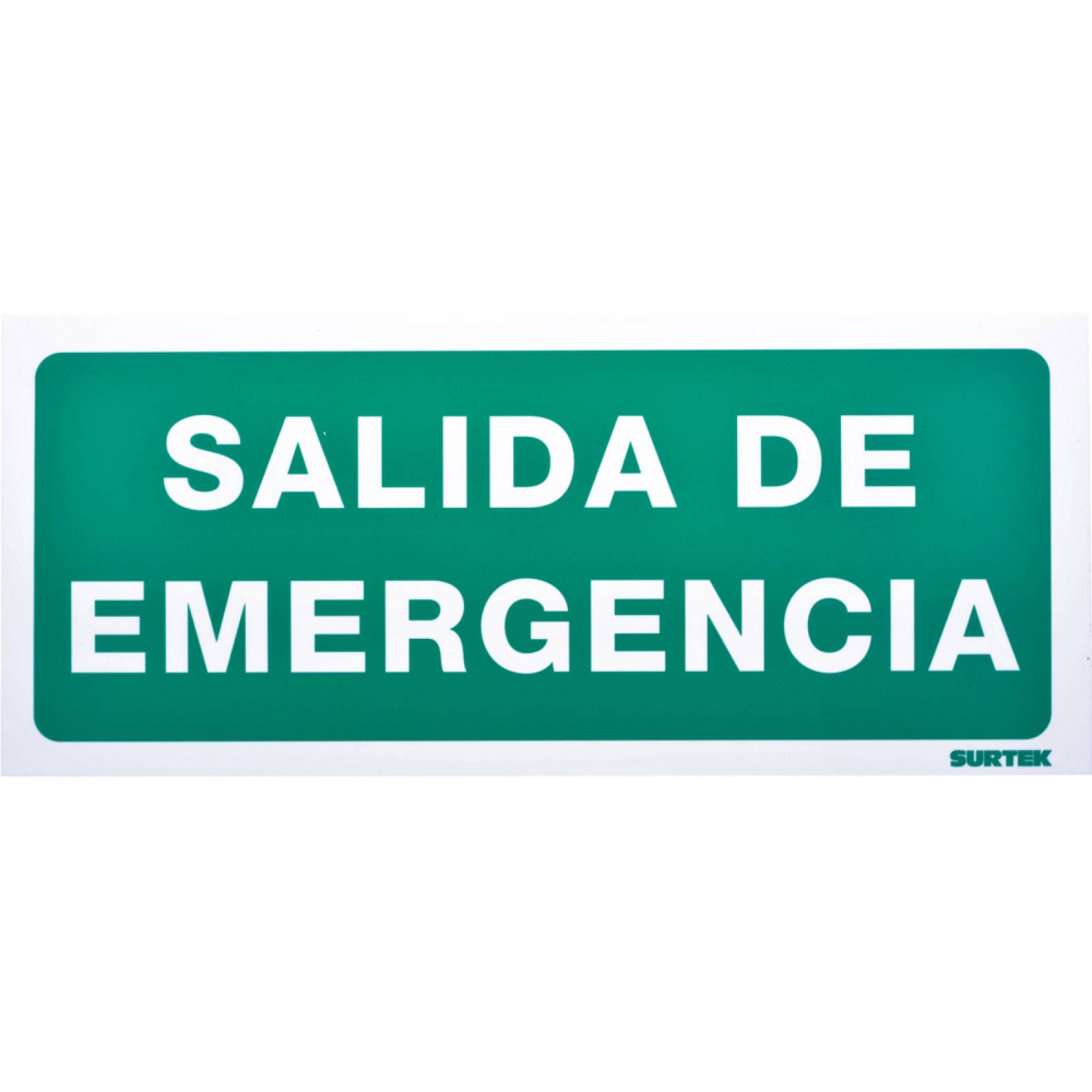 Letrero Salida De Emergencia Proteccion Civil 1 Pieza Surtek 