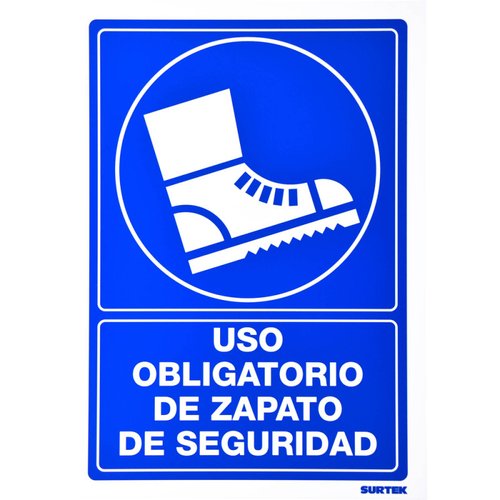 Letrero Zapatos De Seguridad Proteccion Civil 1 Pieza Surtek 