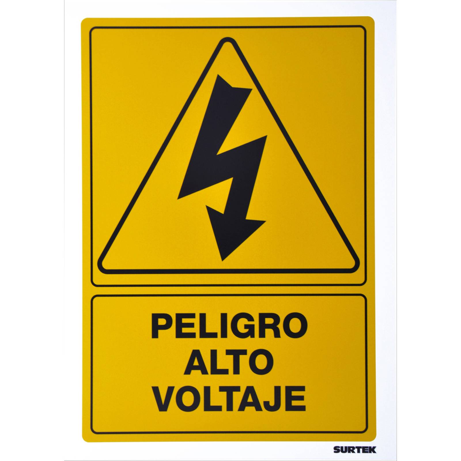 Letrero Peligro Alto Voltaje Proteccion Civil 1 Pieza Surtek 