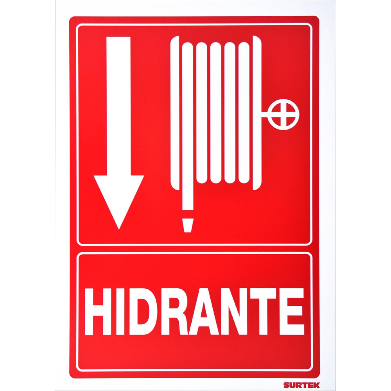 Letrero Hidrante Proteccion Civil Con 1 Pieza 25 X 36 Surtek 